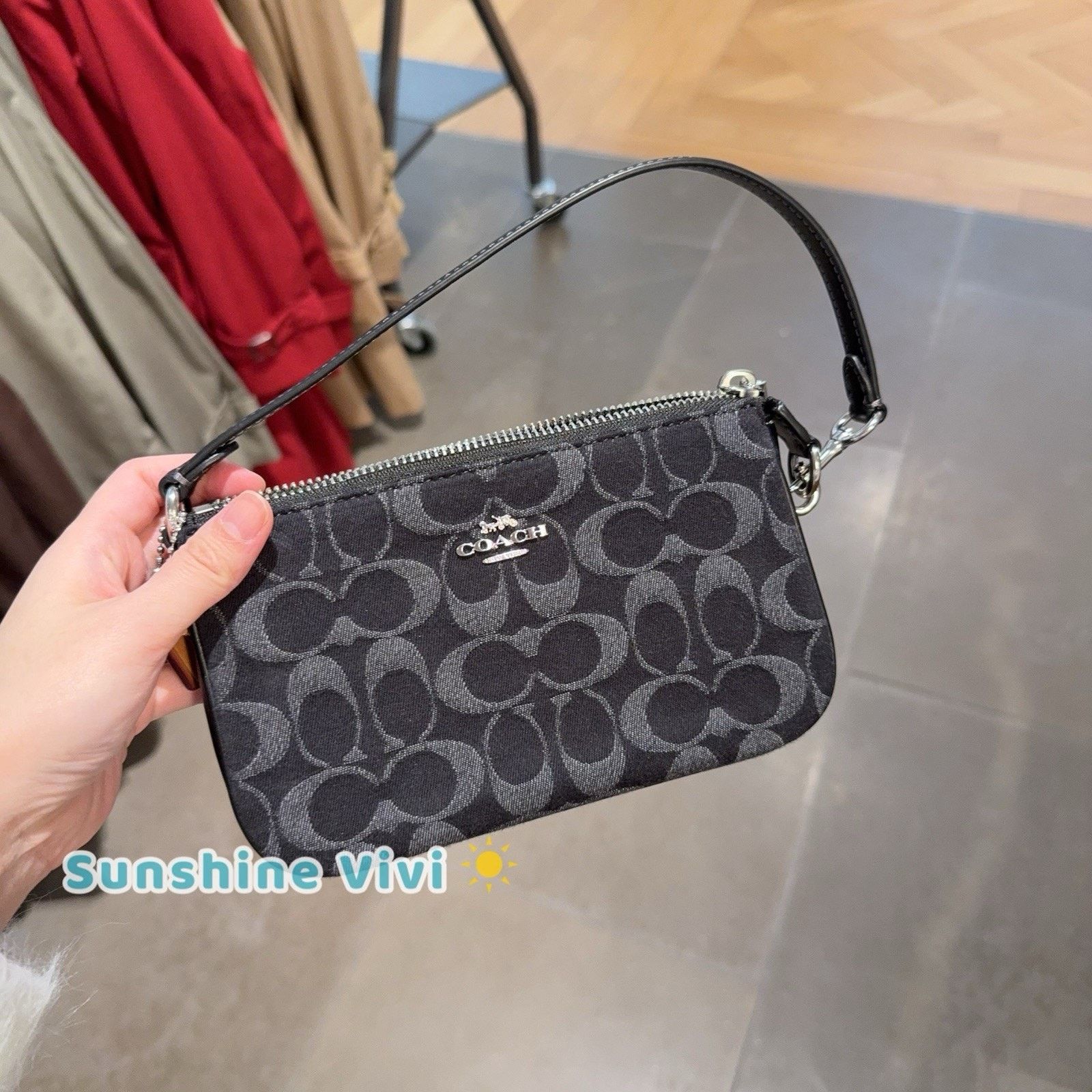 Coach NWT Coach Nolita 19 Signature Denim CCZ48 silver /black Size ONE SIZE - 8 Thumbnail