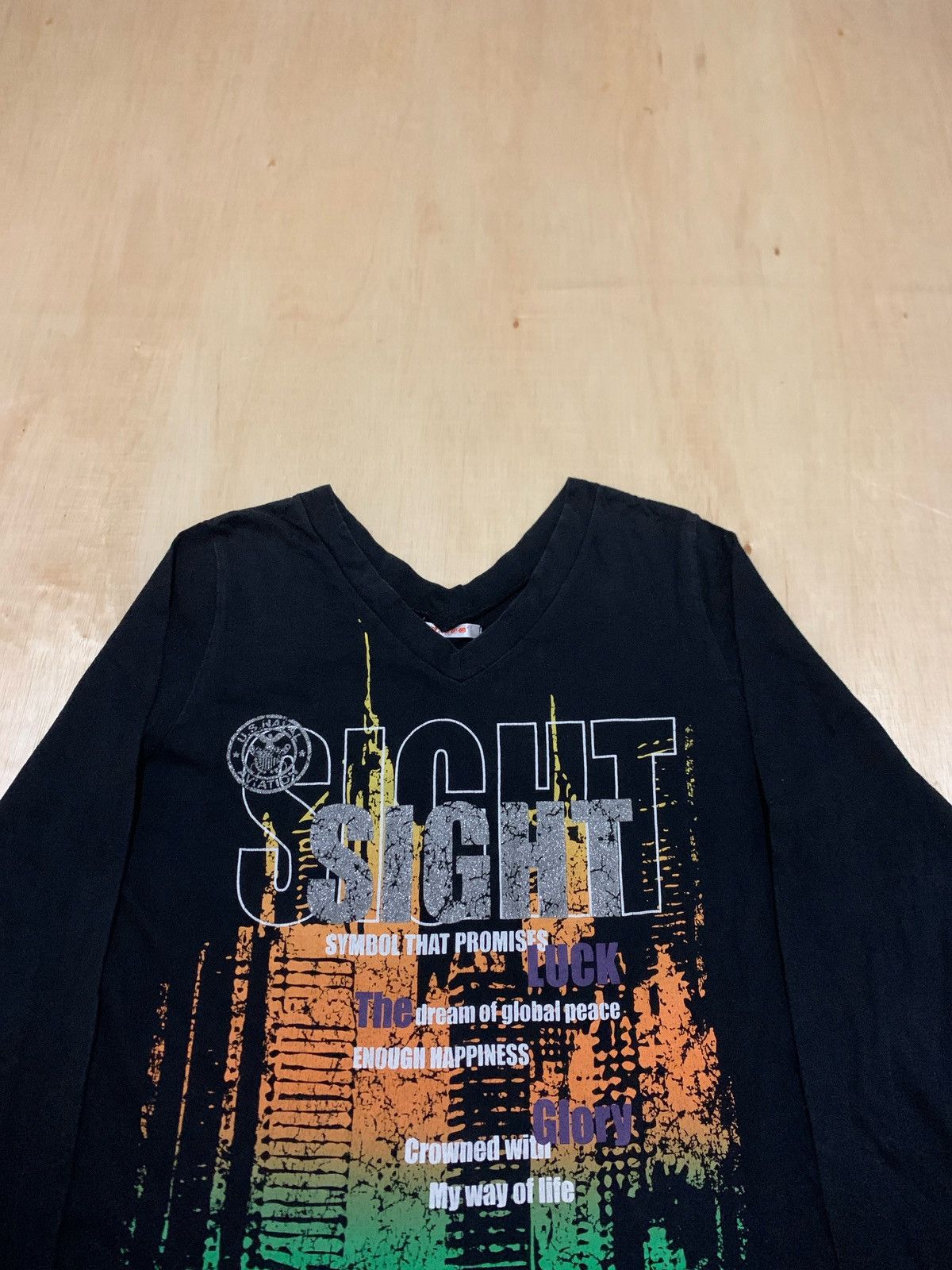 Hysteric Glamour × If Six Was Nine × Japanese Brand Y2k Glory Peace Life luck Longsleeve Punk style Size US M / EU 48-50 / 2 - 2 Thumbnail