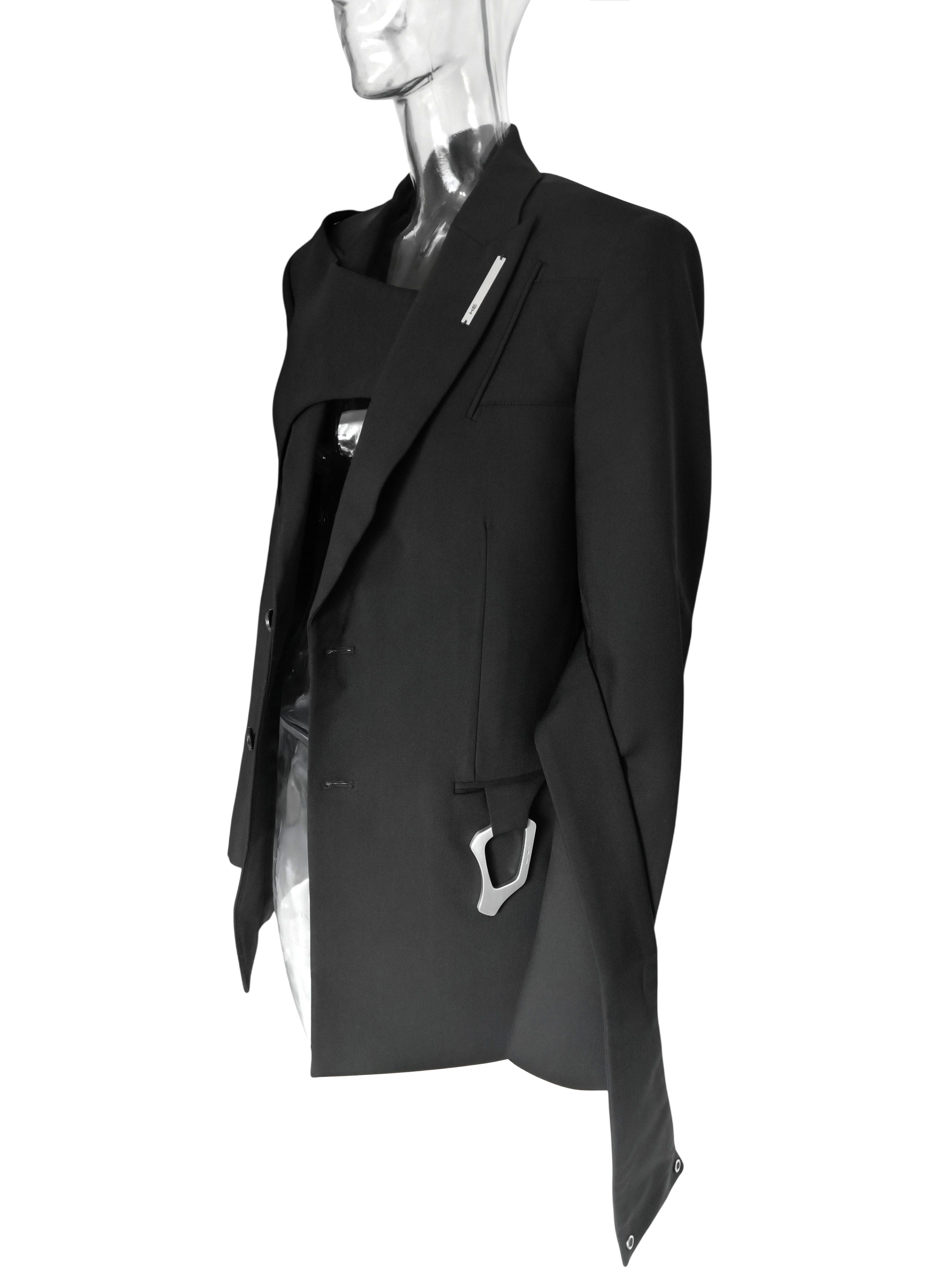 Heliot Emil Heliot Emil AW23 Integrated Harness Blazer Size 48R - 14 Thumbnail