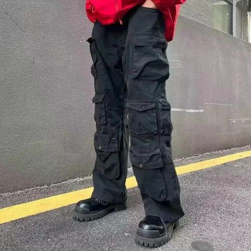 image of Vintage Workwear Pants Black Street, Men's (Size 32)