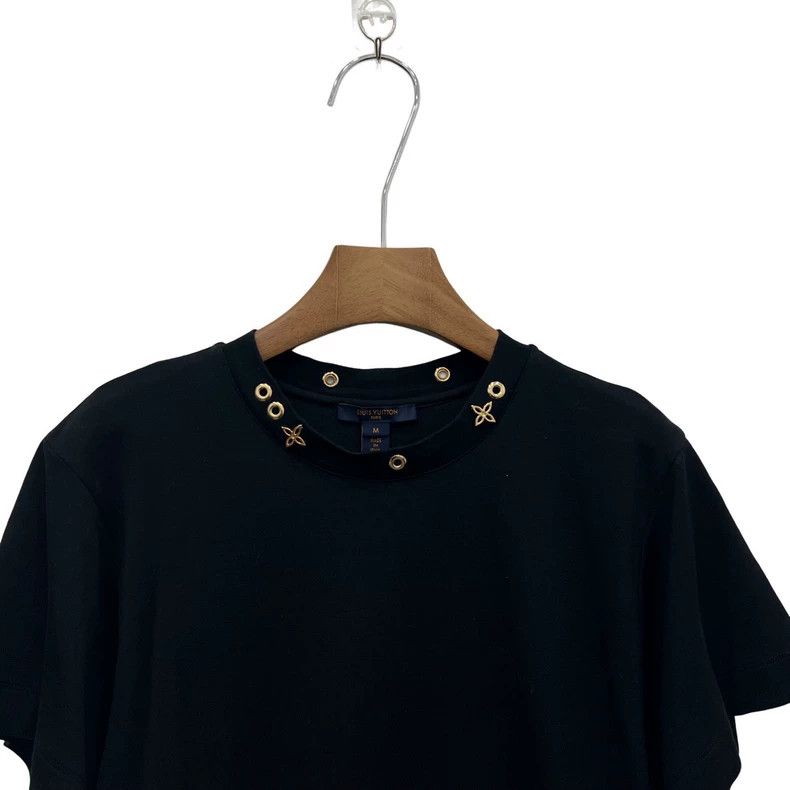 Louis Vuitton Louis Vuitton Black neckline gold presbyopic short sleeve Size US M / EU 48-50 / 2 - 4 Thumbnail