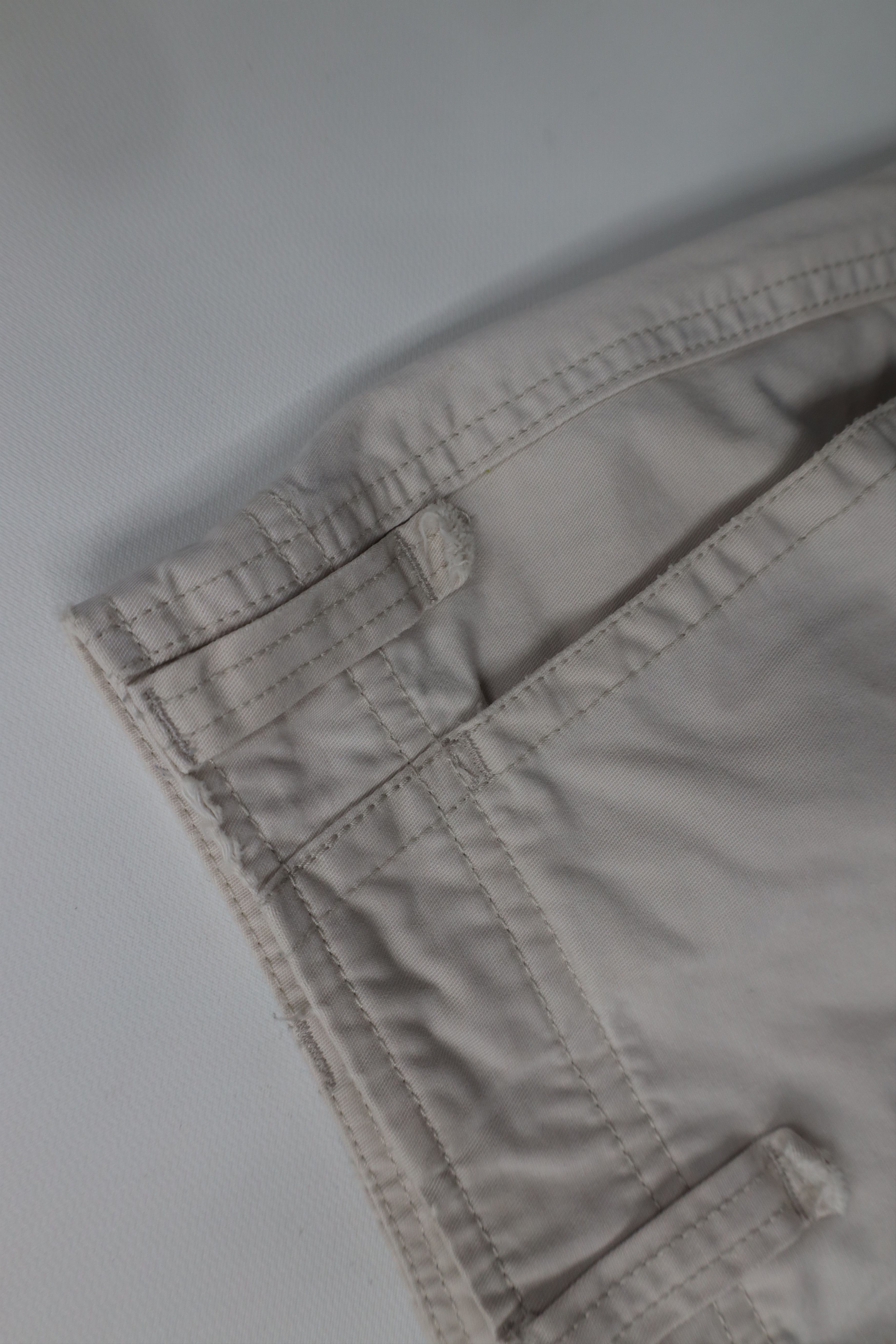 Vintage Vintage 90s Y2K Streetwear Fly Wide Leg Cargo Pants Beige Size US 32 / EU 48 - 9 Thumbnail
