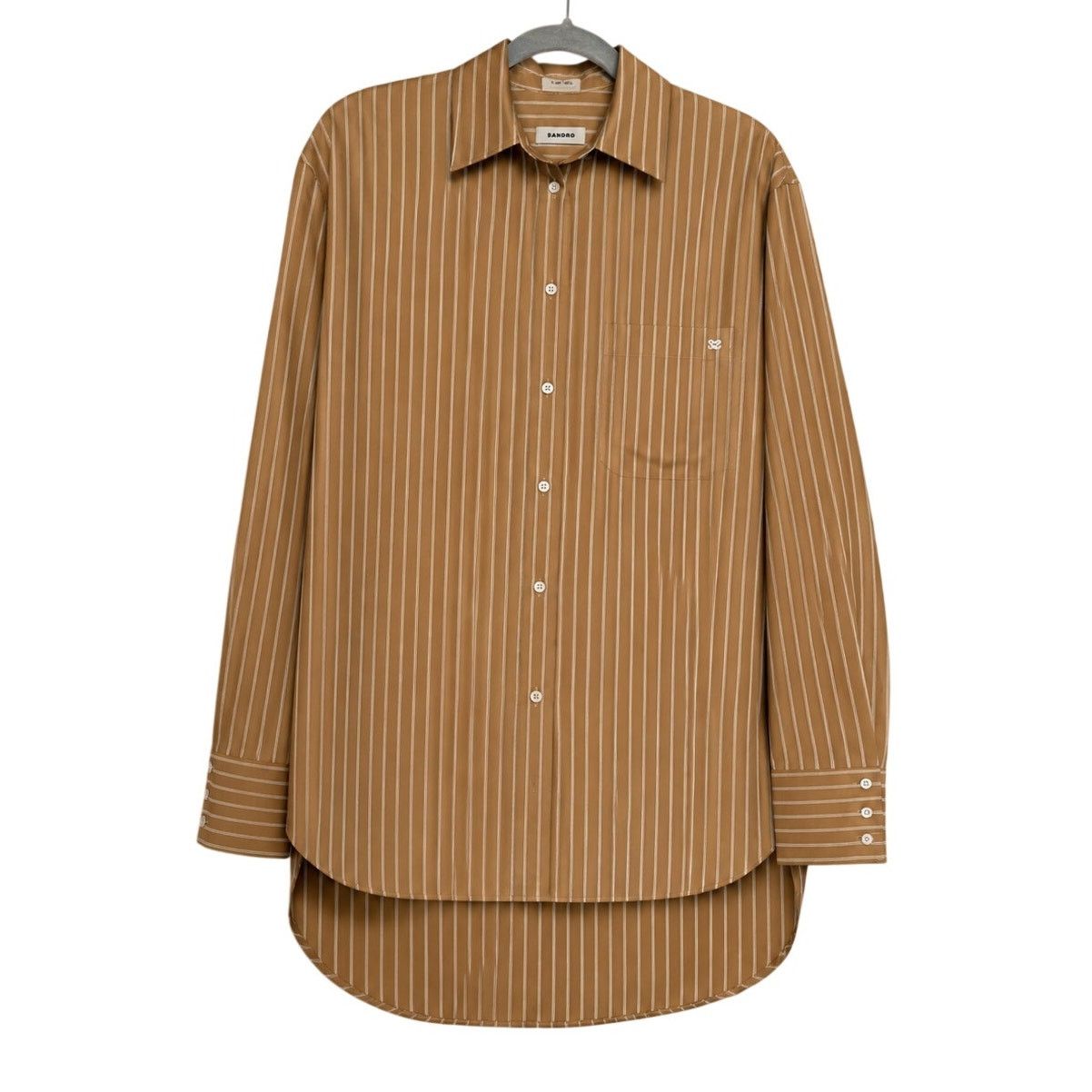 Sandro Sandro NWT Striped Long Sleeve Dress Shirt Size M / US 6-8 / IT 42-44 - 2 Thumbnail