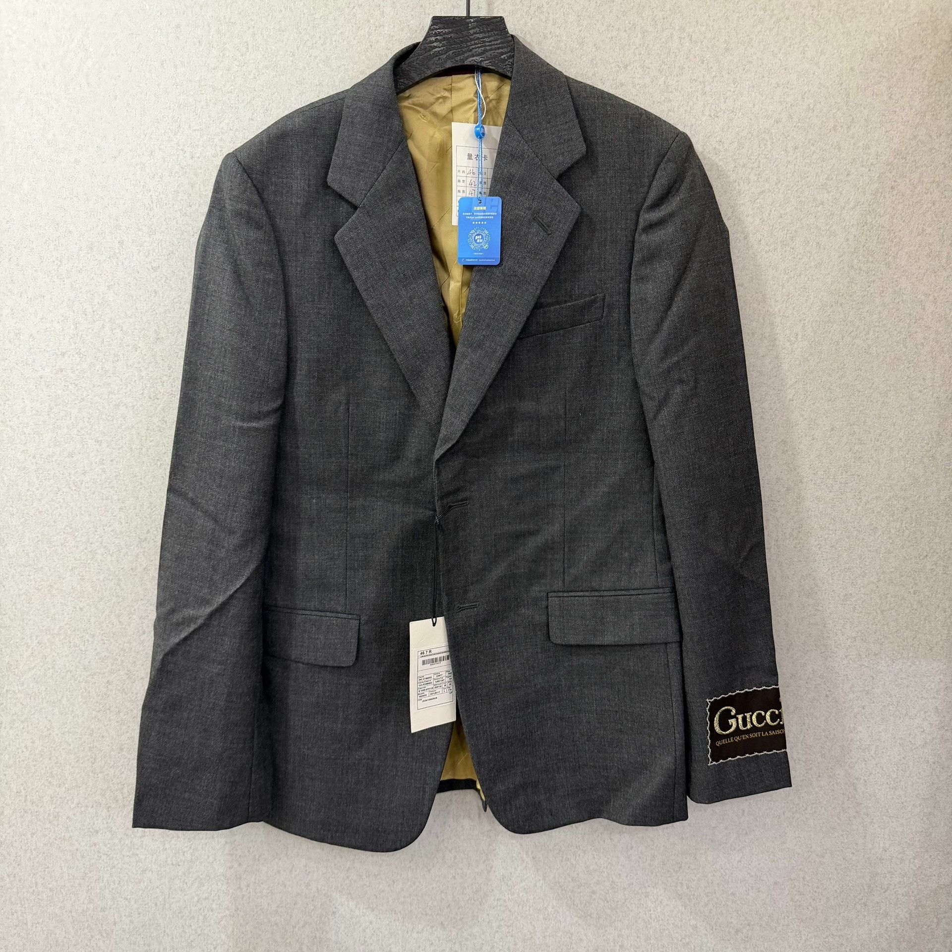 Gucci Gucci Retro Gray Suit 40r Men Size 40R - 1 Thumbnail