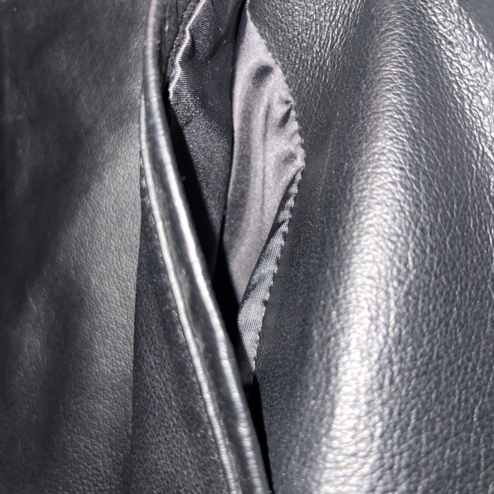 Worthington Worthington Women’s Jacket Black Leather Coat Mid-Length Zip Up L Classic Lined 90s City Professional Women's Coat Size L / US 10 / IT 46 - 6 Thumbnail