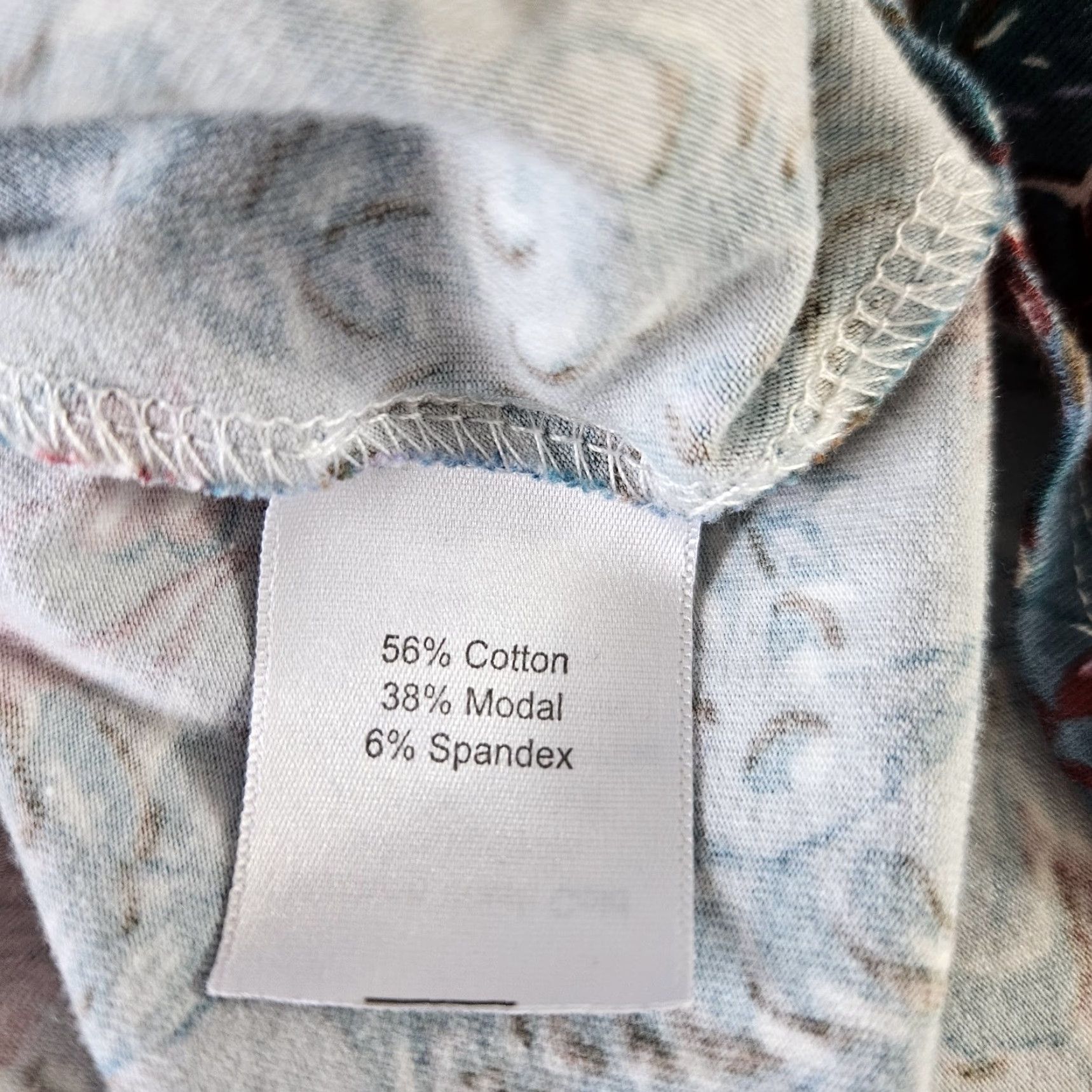 Vintage Sahalie Womens Dress Petite Small Blue Floral Long Sleeve Cotton Blend A-Line Size S / US 4 / IT 40 - 4 Thumbnail
