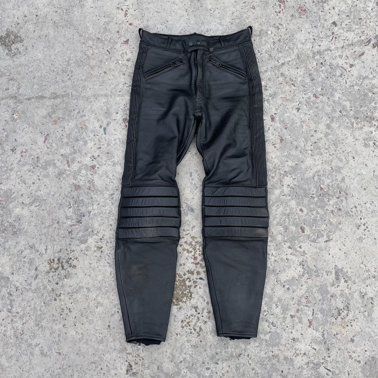 Other Vintage Moto Leather Pants Size 48 90s USA Japanese Size US 31 - 1 Thumbnail