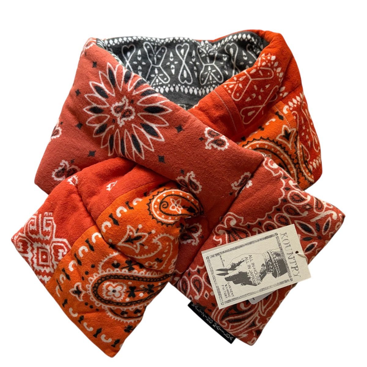 Kapital Kapital Flannel Bandana Print Reversible KESA Scarf Size ONE SIZE - 2 Thumbnail