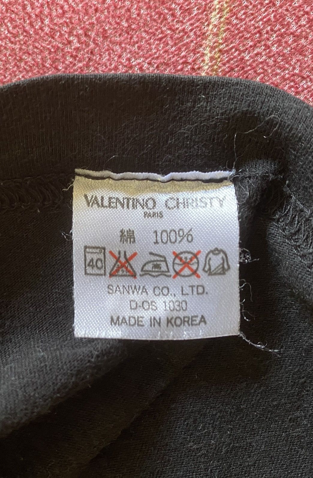 Valentino Valentino Christy Paris Spell Out Tee Size US M / EU 48-50 / 2 - 6 Thumbnail