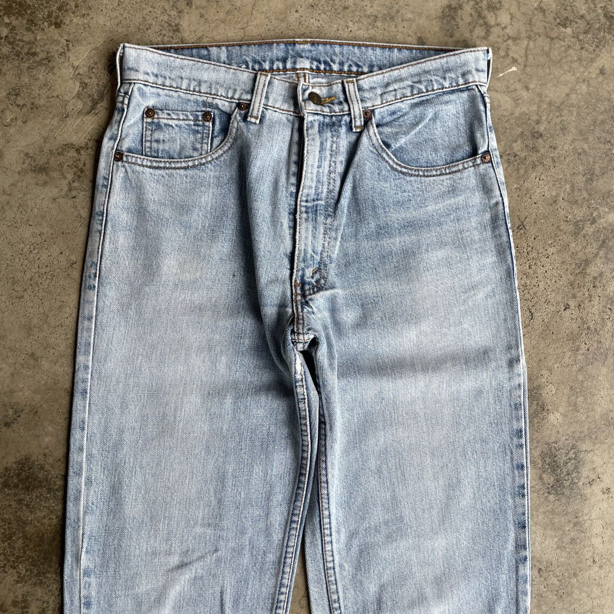 Levi's Vintage Clothing 🔥Vintage Levis Stoned Washed Ripped Distress Denim Jeans Size US 30 / EU 46 - 2 Thumbnail