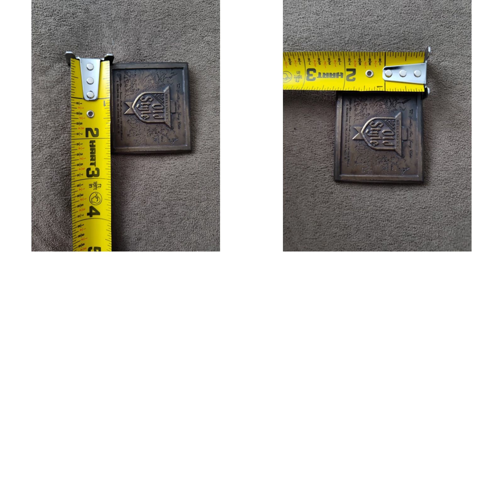 Vintage VINTAGE 1970s HEILEMAN'S OLD STYLE Belt Buckle Brass Bergamot Brass Works Unisex Size ONE SIZE - 8 Thumbnail