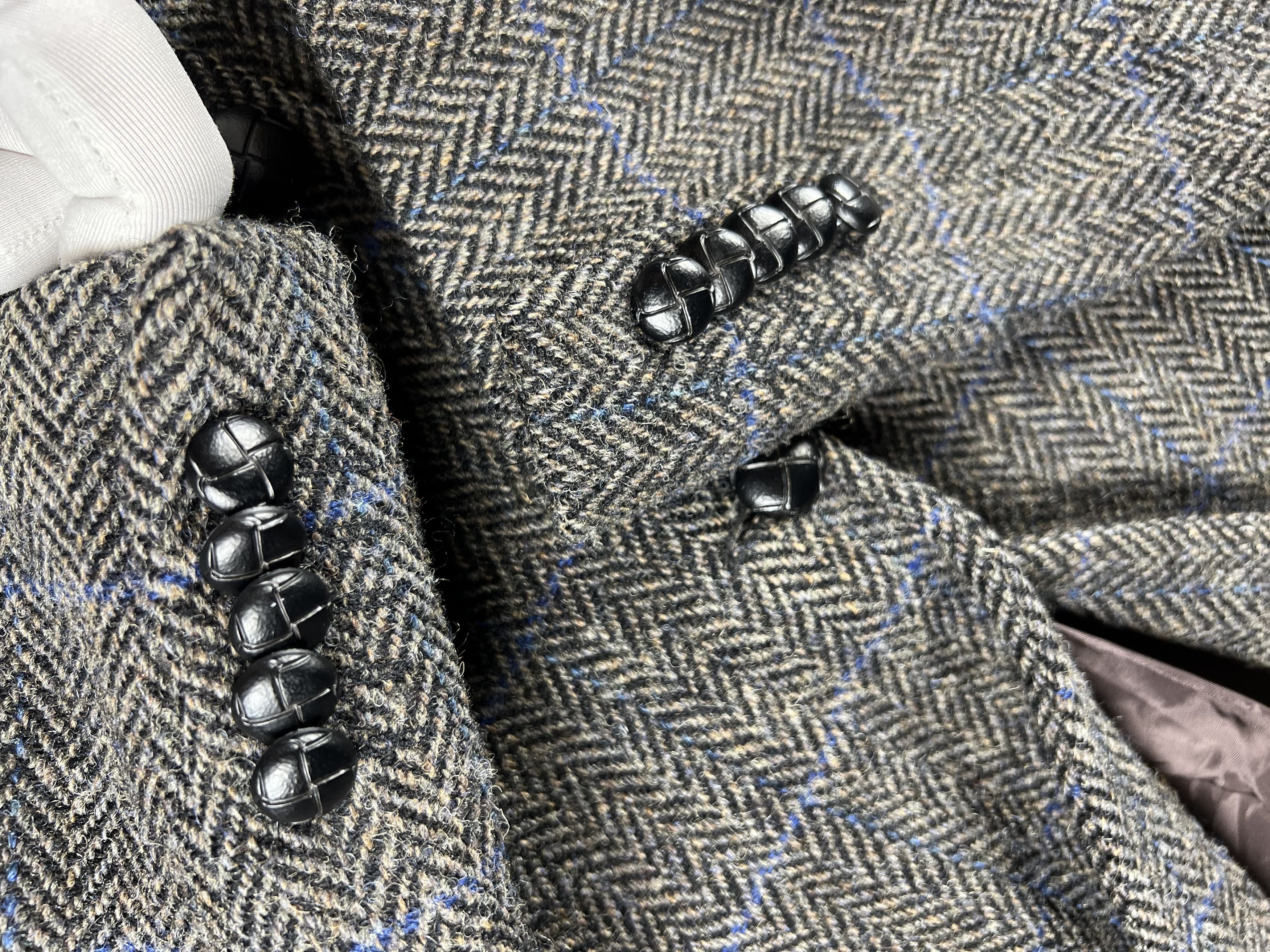 Harris Tweed × Vintage Vintage Harris Tweed Wool Blazer M-L Size 48R - 2 Thumbnail