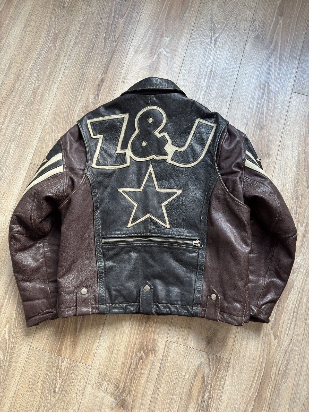 Vintage Zino & Judy Vintage 90’s Leather Biker Jacket RARE Size US M / EU 48-50 / 2 - 3 Thumbnail