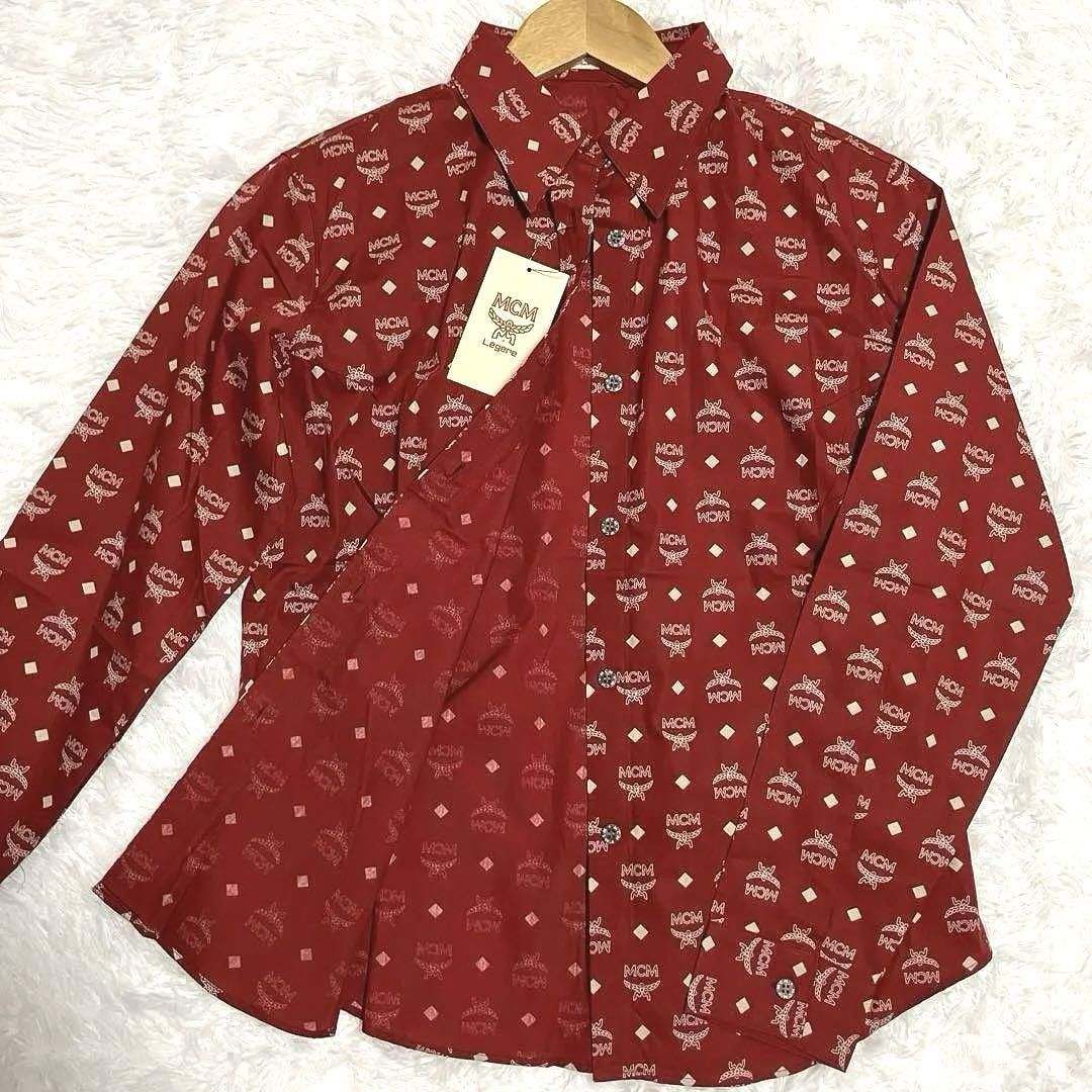 MCM MCM red monogram button down long sleeve shirt L Size L / US 10 / IT 46 - 2 Thumbnail
