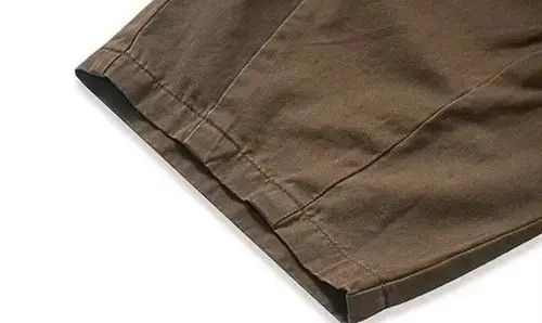 Japanese Brand 20SS Indigo Union Japan Brown Minimal Relaxed Fit Pants Size US 32 / EU 48 - 3 Thumbnail