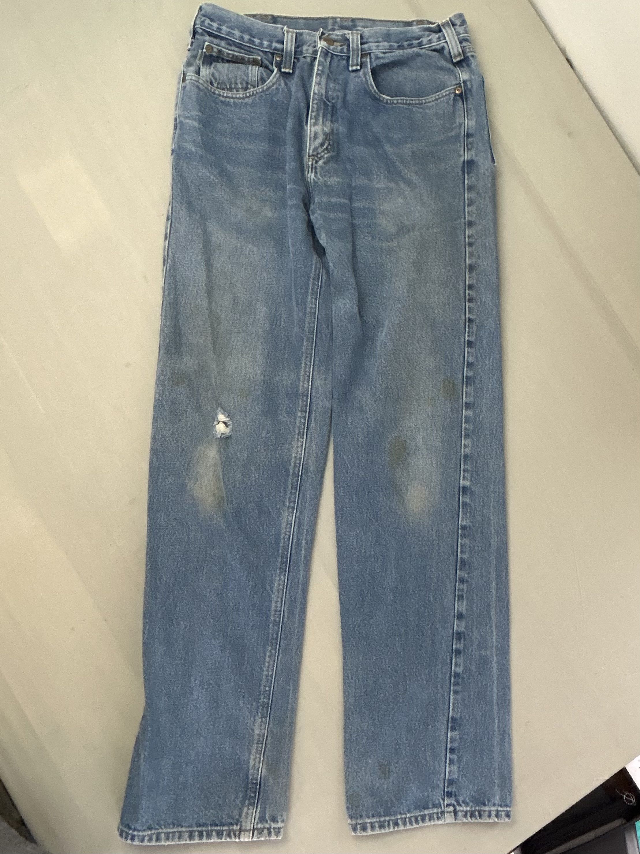 Carhartt Carhartt Y2K B33 Jeans Distressed Relaxed Fit 33 X 34 Size US 33 - 1 Thumbnail