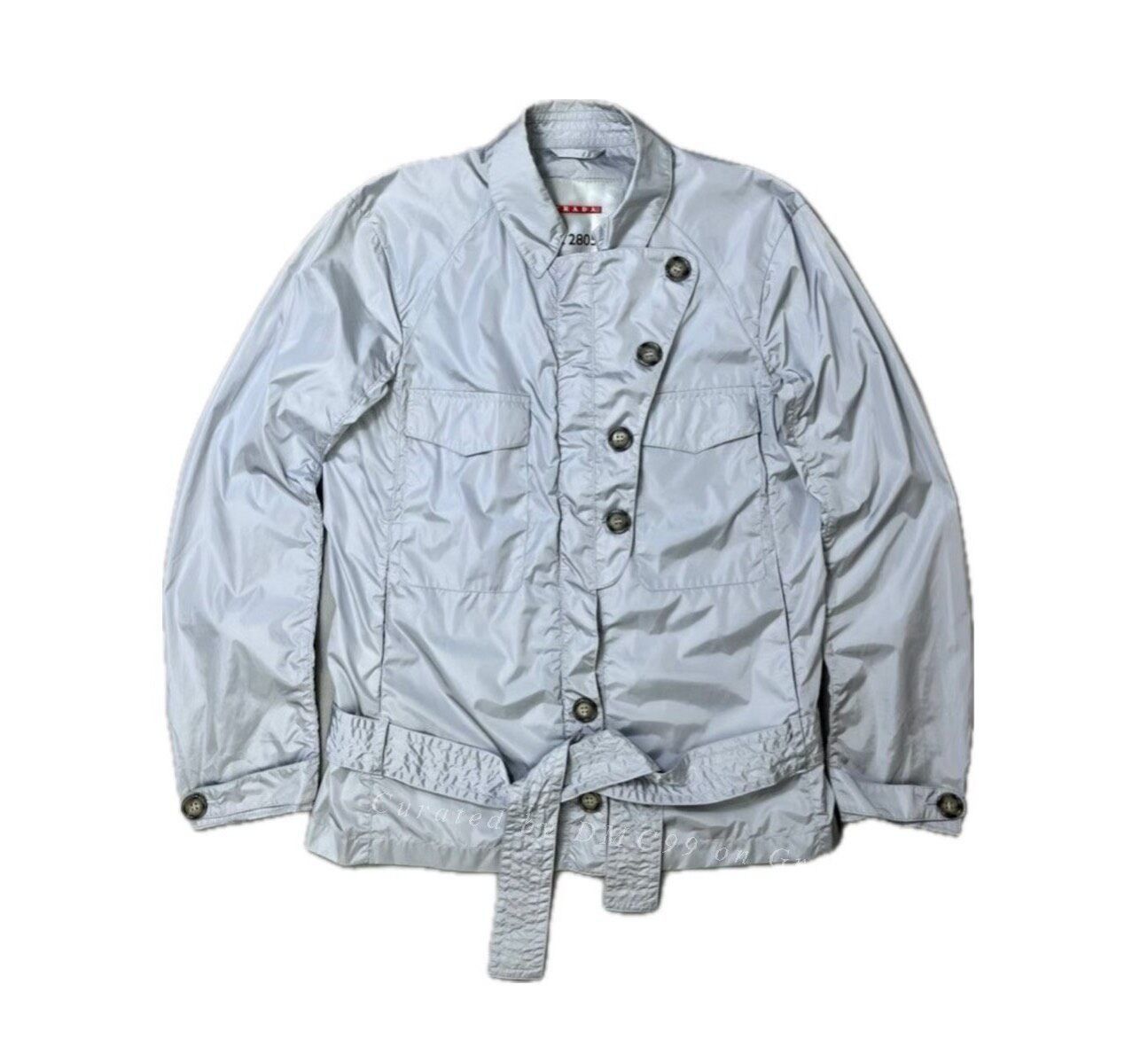 Prada Vintage Prada Linea Rossa Belted Jacket Size US M / EU 48-50 / 2 - 1 Thumbnail