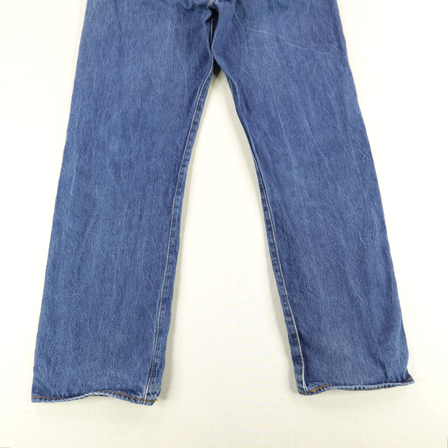 Levi's Levi's 501 Jeans Mens 36x33 Blue Denim Button Fly Straight Regular Waist 36 Inseam 29 Color: Blue Pattern: Solid Size US 33 - 7 Thumbnail