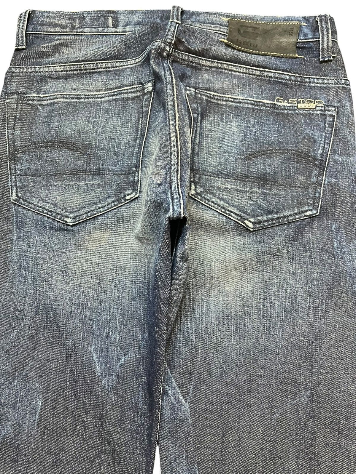 G-Star × Pharrell Vintage G-Star 3301 Grunge Distressed Denim Size US 31 - 7 Thumbnail