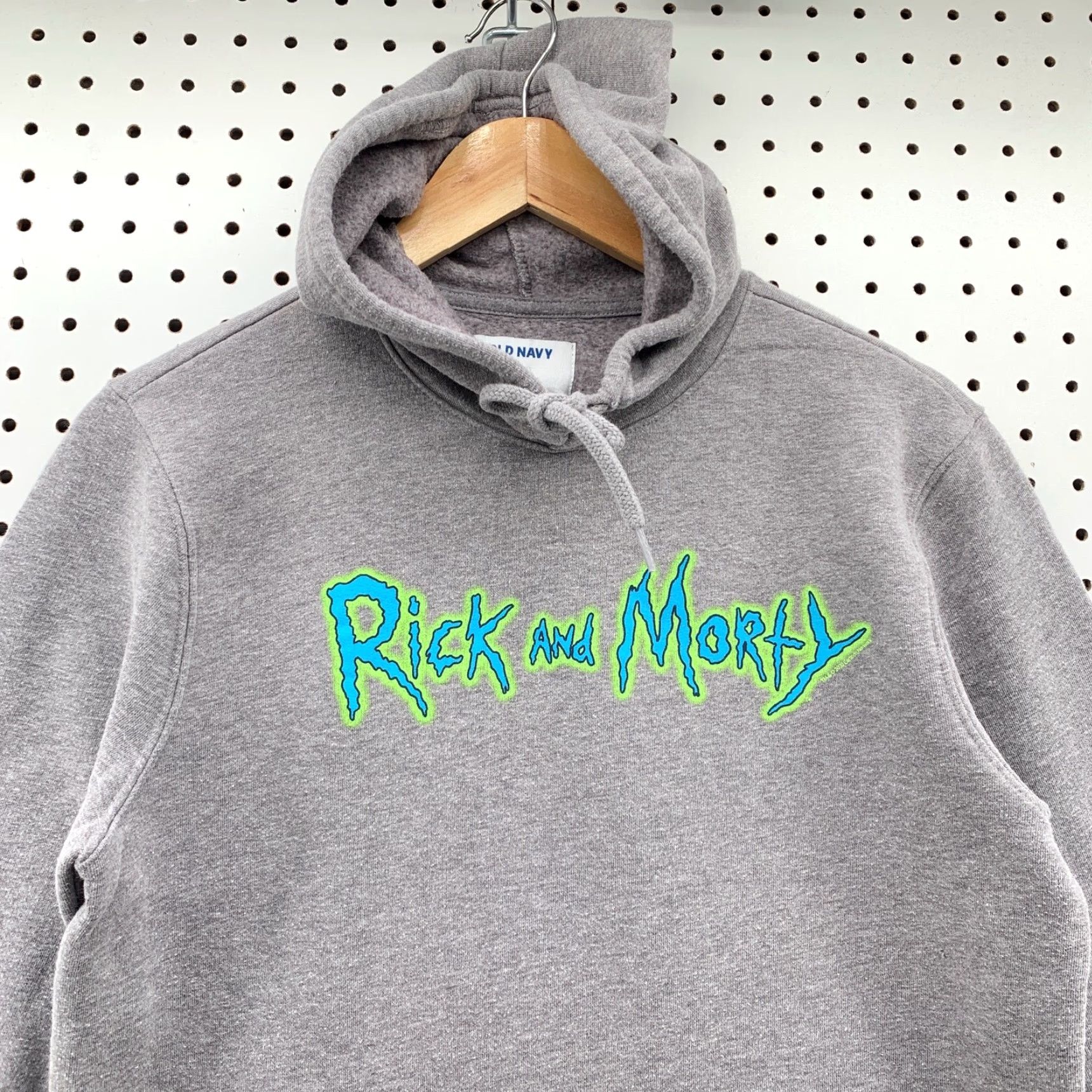 Old Navy Rick and Morty Old Navy Hoodie Mens Small Gray TV Cartoon Hooded Pullover Fleece Sweatshirt Pocket Logo Vintage: No Size US M / EU 48-50 / 2 - 2 Thumbnail