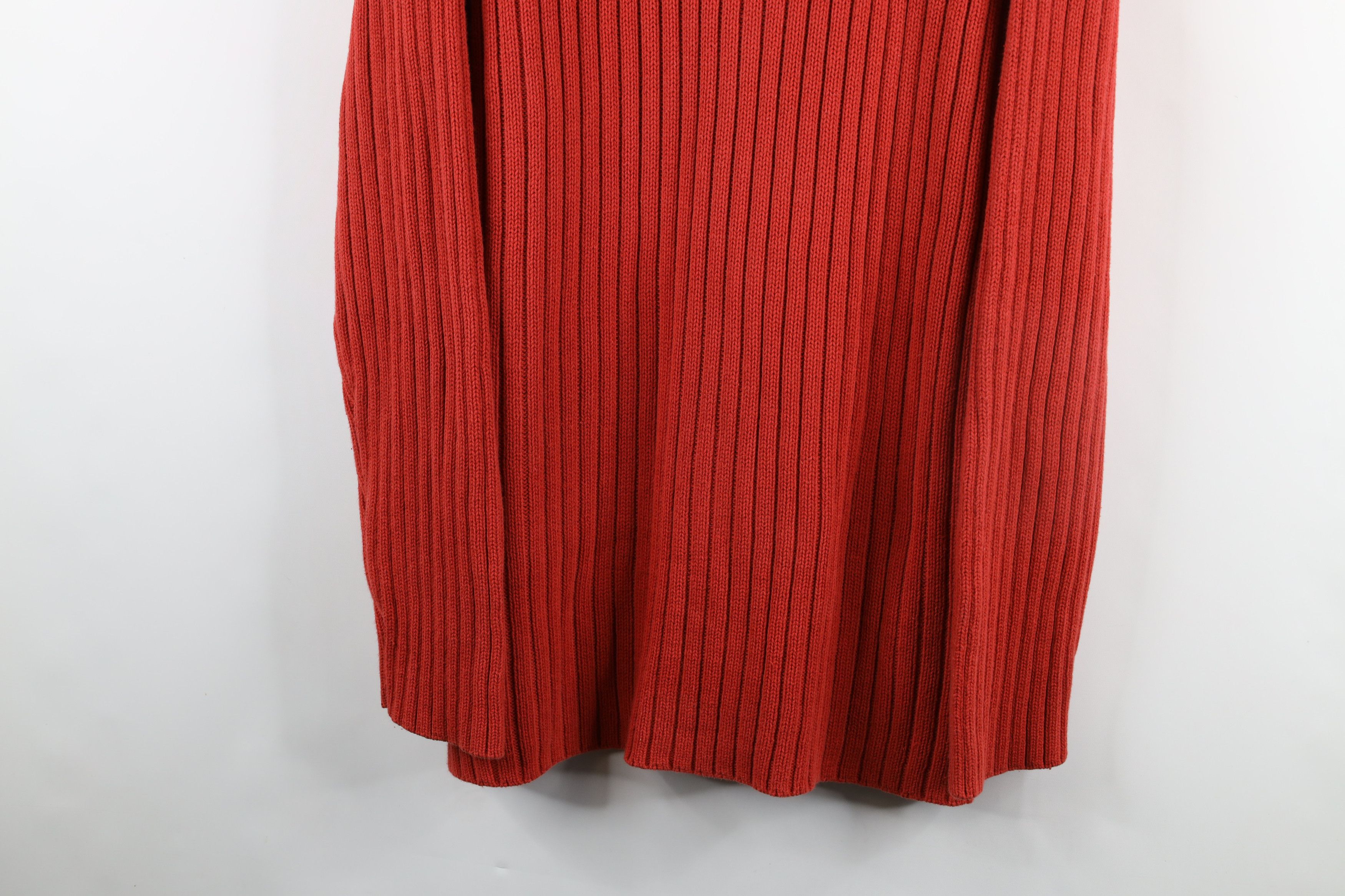 Vintage Vintage 90s Streetwear Cotton Ribbed Knit Sweater Orange Size US XL / EU 56 / 4 - 3 Thumbnail