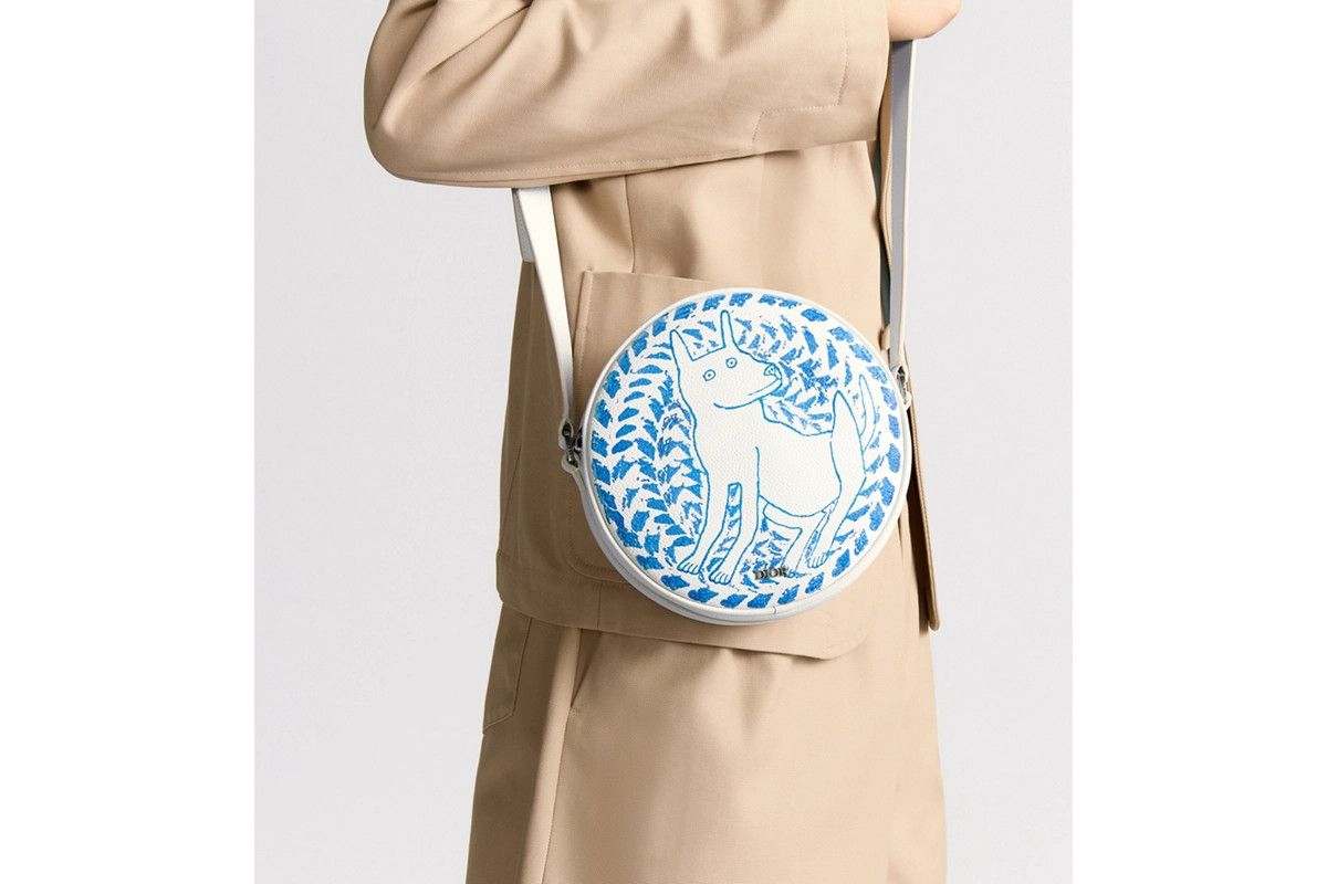 Dior o1bcso1str0226 Size:OS/Zipped Messenger Bag in White/Blue Size ONE SIZE - 6 Thumbnail