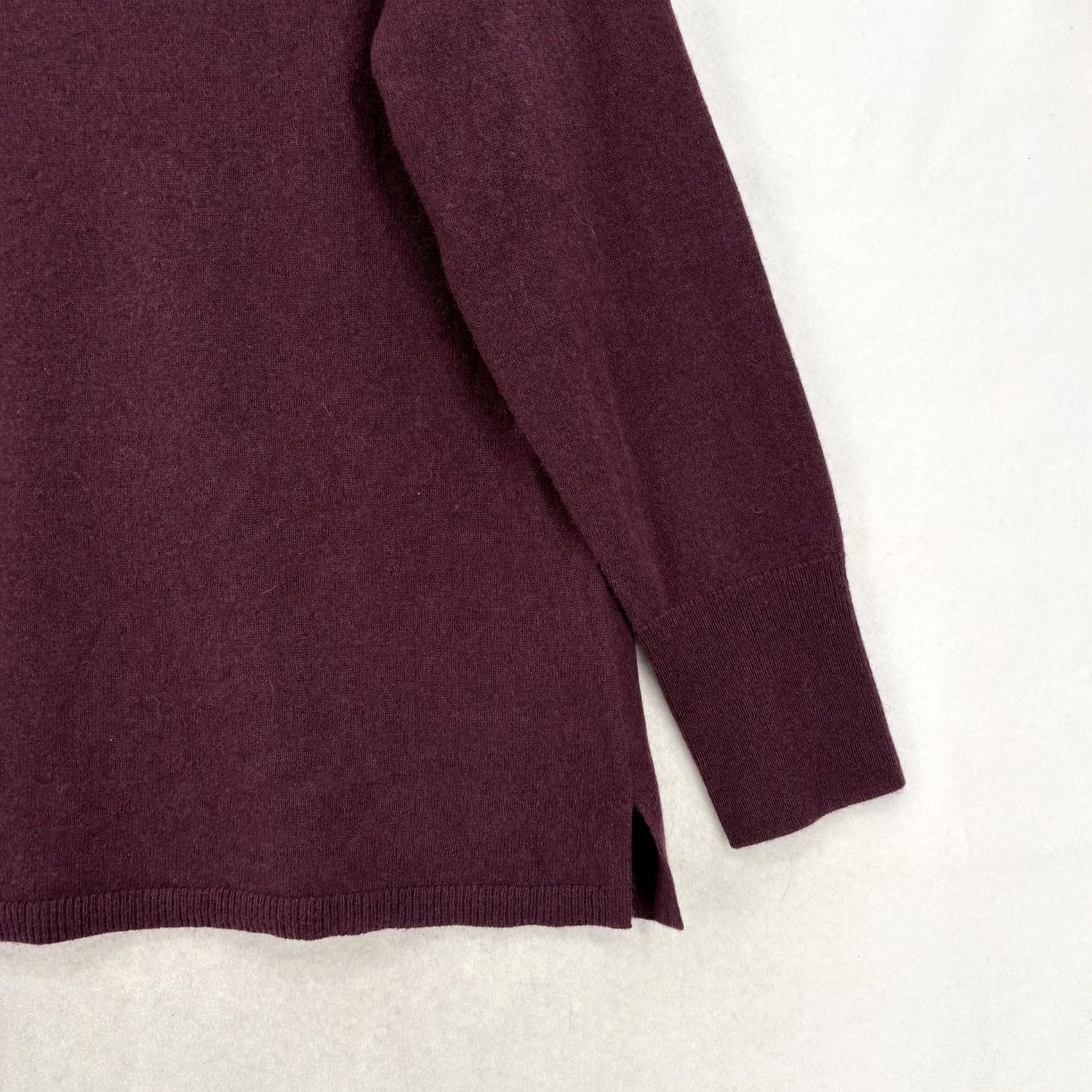 Talbots Talbots Sweater Tunic Womens 1X Purple 100% Cashmere Cowl Neck Knit Pullover TS Tunic Women Plus Size 1X Purple Cashmere Cowl Neck Knit Pullover Size XL / US 12-14 / IT 48-50 - 3 Thumbnail