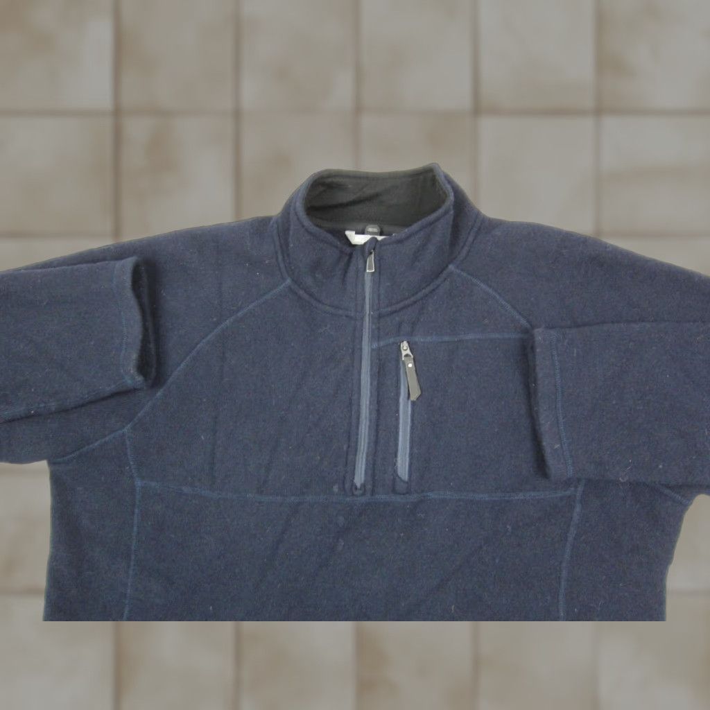 Smartwool SmartWool Sweatshirt Mens Pullover Blue Large Mock Neck Wool Polyester Knit Logo 90s Vintage? Size US L / EU 52-54 / 3 - 1 Thumbnail