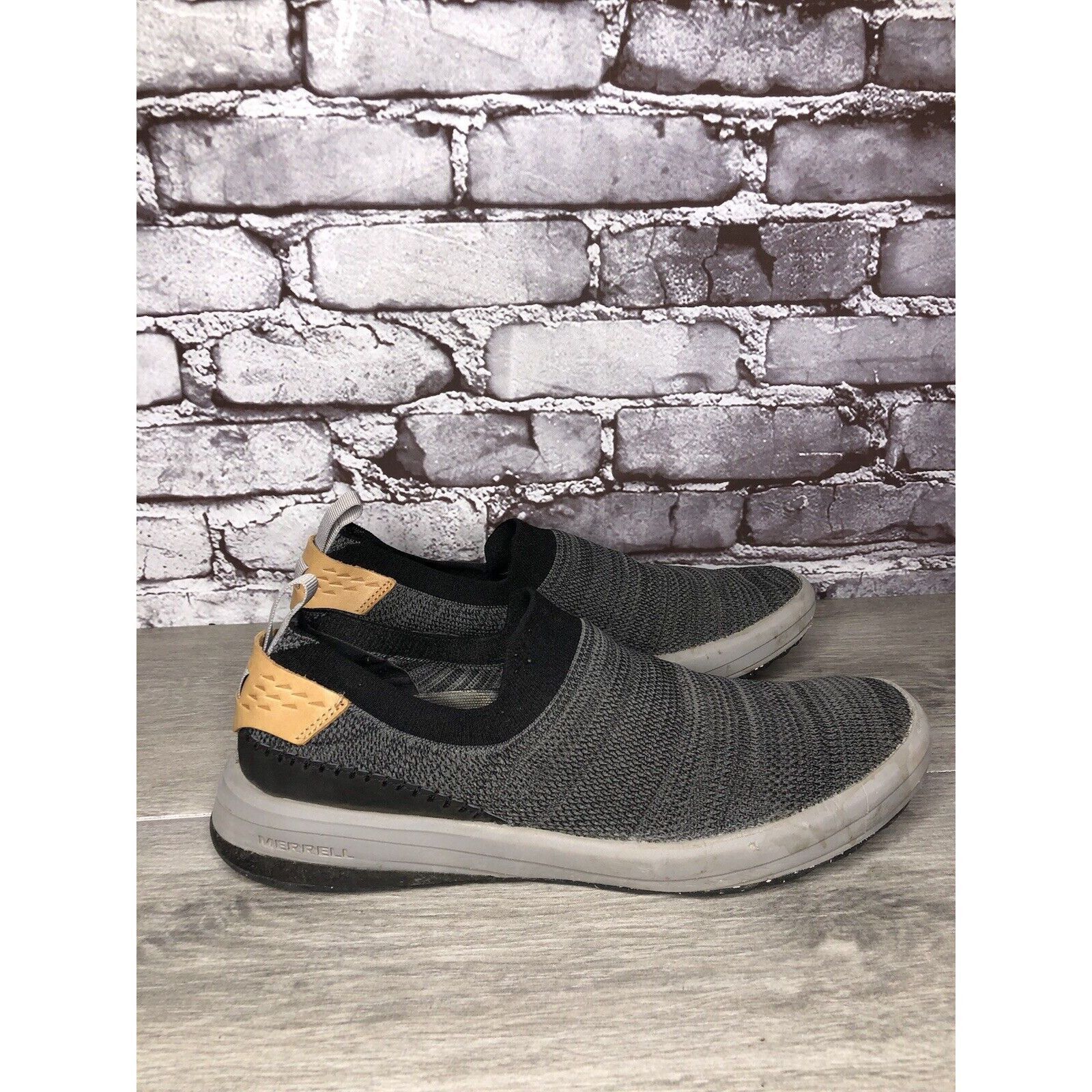 Merrell Merrell Gridway Moccasin Boulder Gray Knit Vibram Shoes Men’ Size US 9 / EU 42 - 3 Thumbnail