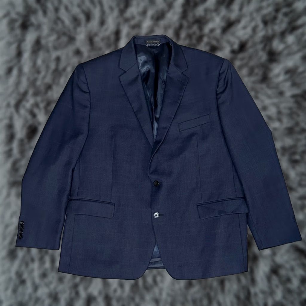Ralph Lauren Lauren Ralph Lauren Black Label Blazer Navy Windowpane Plaid 46R Men Medium? Size 46R - 1 Thumbnail