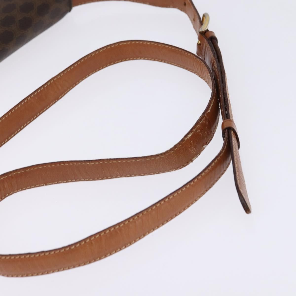 Celine CELINE Macadam Canvas Shoulder Bag Pvc Leather Brown Gold Size ONE SIZE - 7 Thumbnail