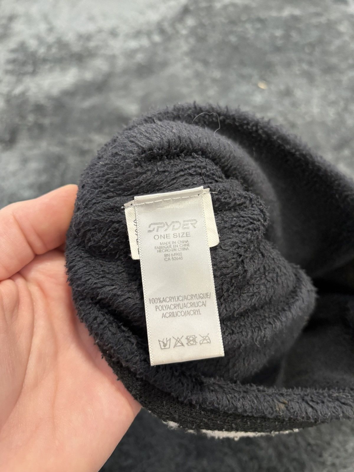 Japanese Brand Spyder Beanie GorpCore Y2K Fleece Hat Size ONE SIZE - 4 Thumbnail