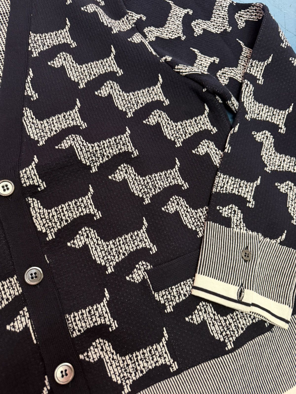 Thom Browne THOM BROWNE DOG CARDIGAN Size US XL / EU 56 / 4 - 3 Thumbnail