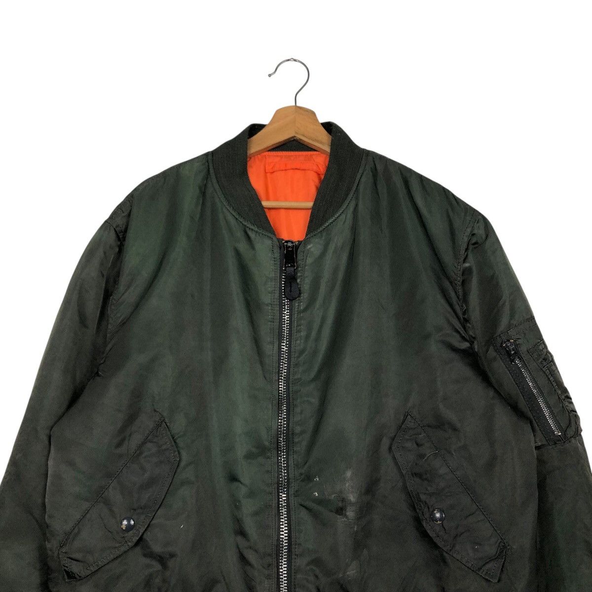 Alpha Industries 📌Vintage Reversible Bomber Jacket Ma-1 Alpha Industries Usa Size US XL / EU 56 / 4 - 4 Thumbnail