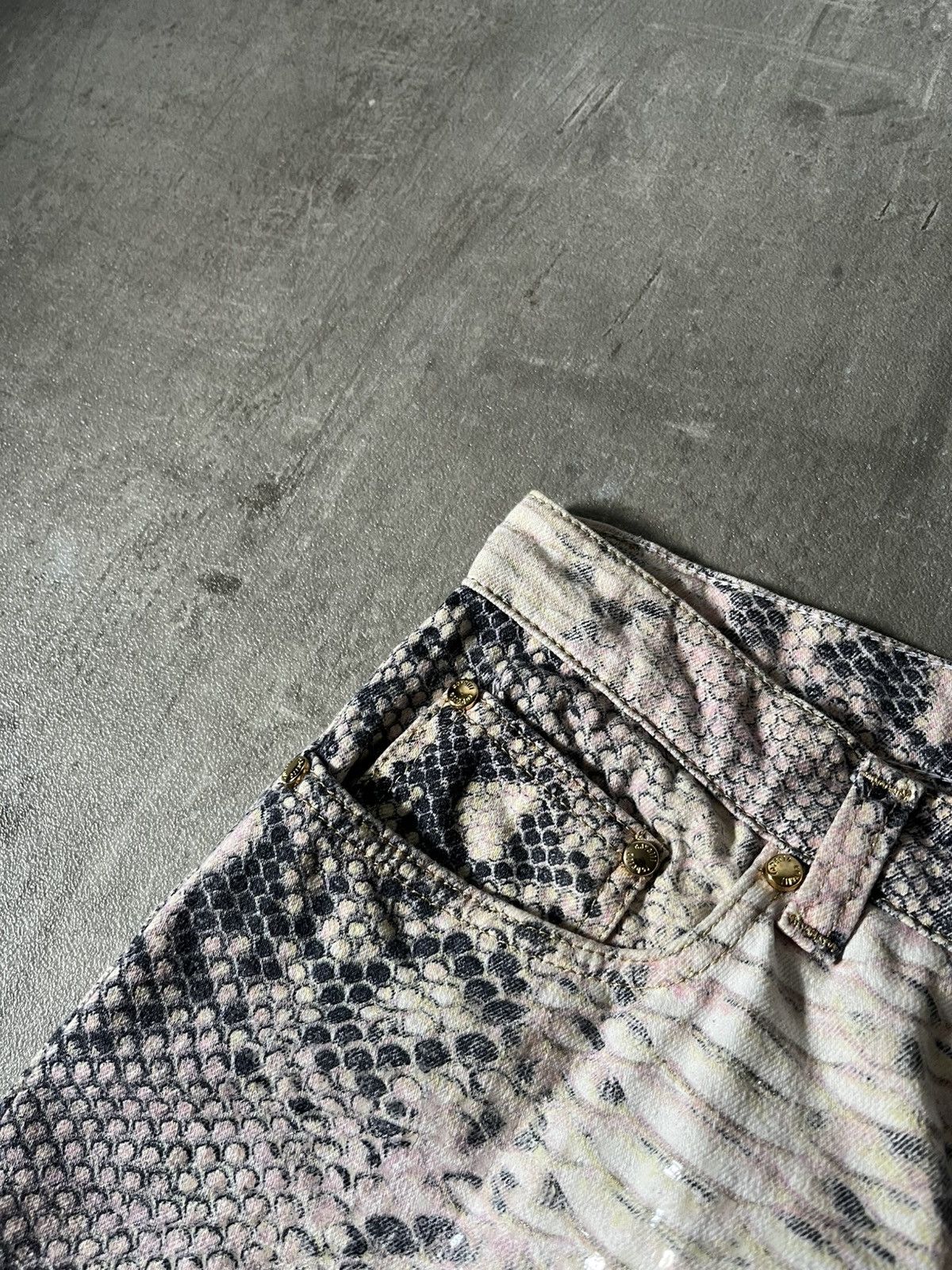 Roberto Cavalli Roberto Cavalli A/W 2002 Python effect pants very rare Size US 30 / EU 46 - 10 Thumbnail