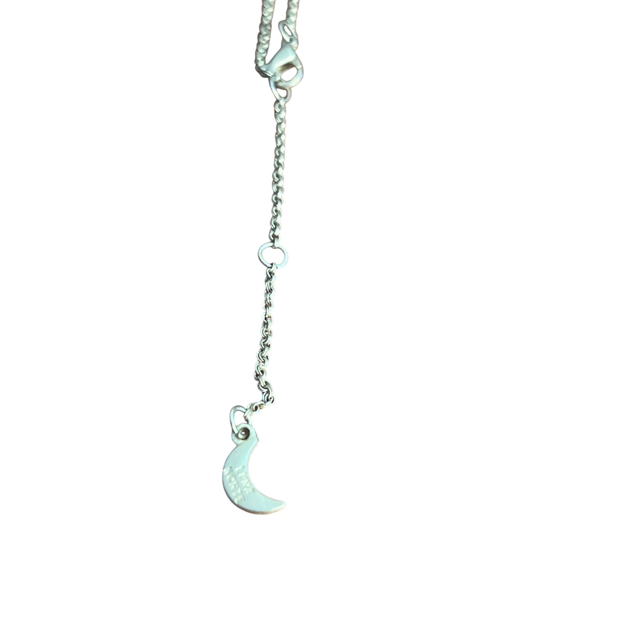 Other Luna Norte Gold Tone Y Necklace Bar Pendant Moon Charm Adj 2 Size ONE SIZE - 4 Thumbnail