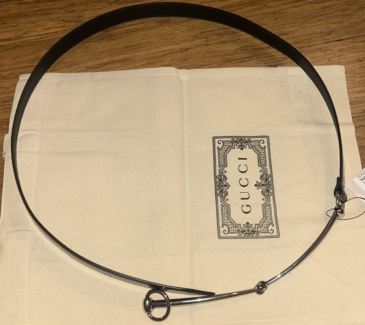 Gucci Gucci Slim Horsebit Thin Belt 763361 size 90 Size ONE SIZE - 5 Thumbnail