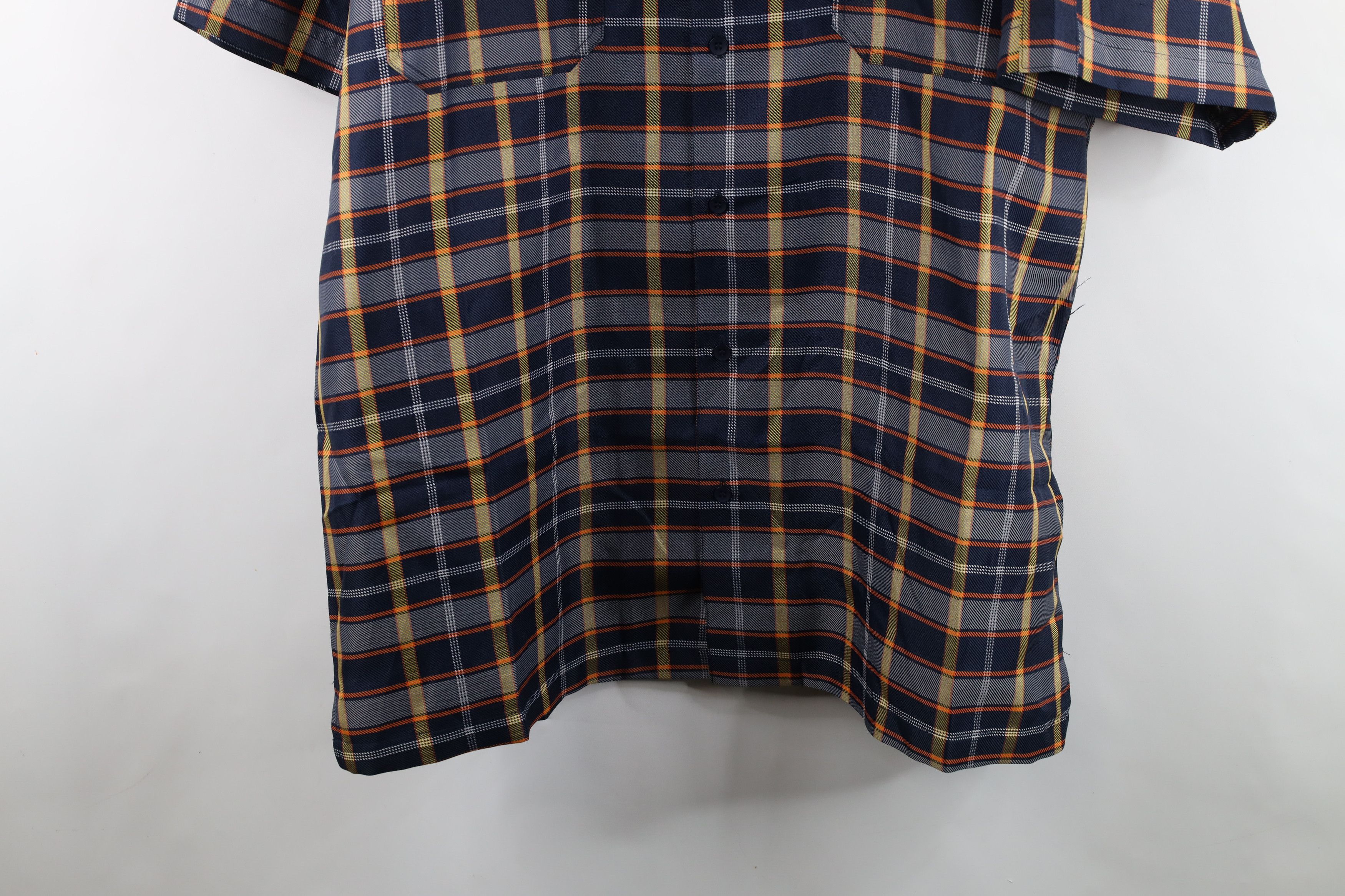 Vintage Deadstock Vintage Y2K Streetwear Baggy Button Shirt Plaid Size US XXL / EU 58 / 5 - 3 Thumbnail