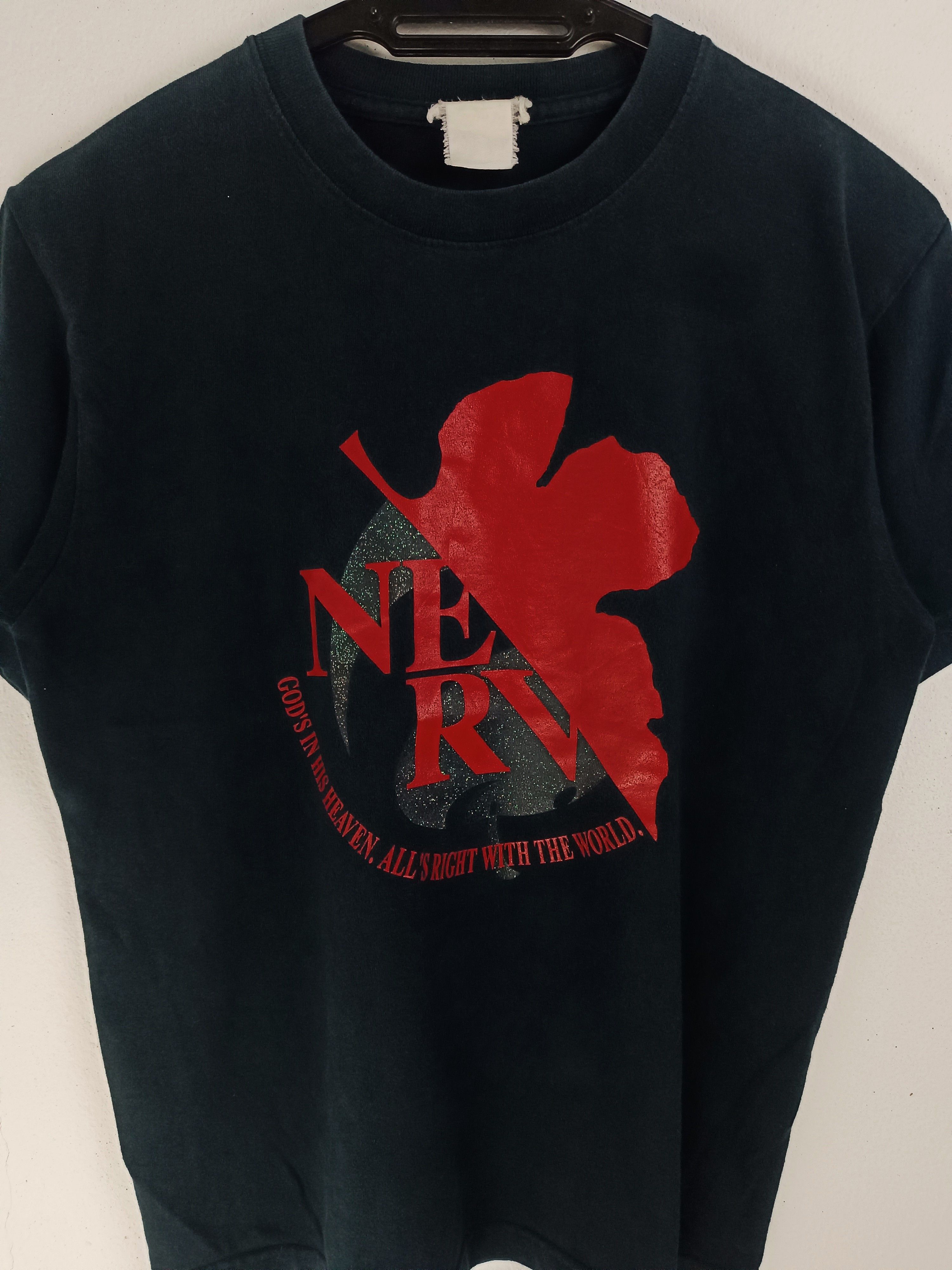 Anime VINTAGE 2000s NEON GENESIS EVANGELION NERV LOGO VERY RARE Ts Size US S / EU 44-46 / 1 - 10 Thumbnail
