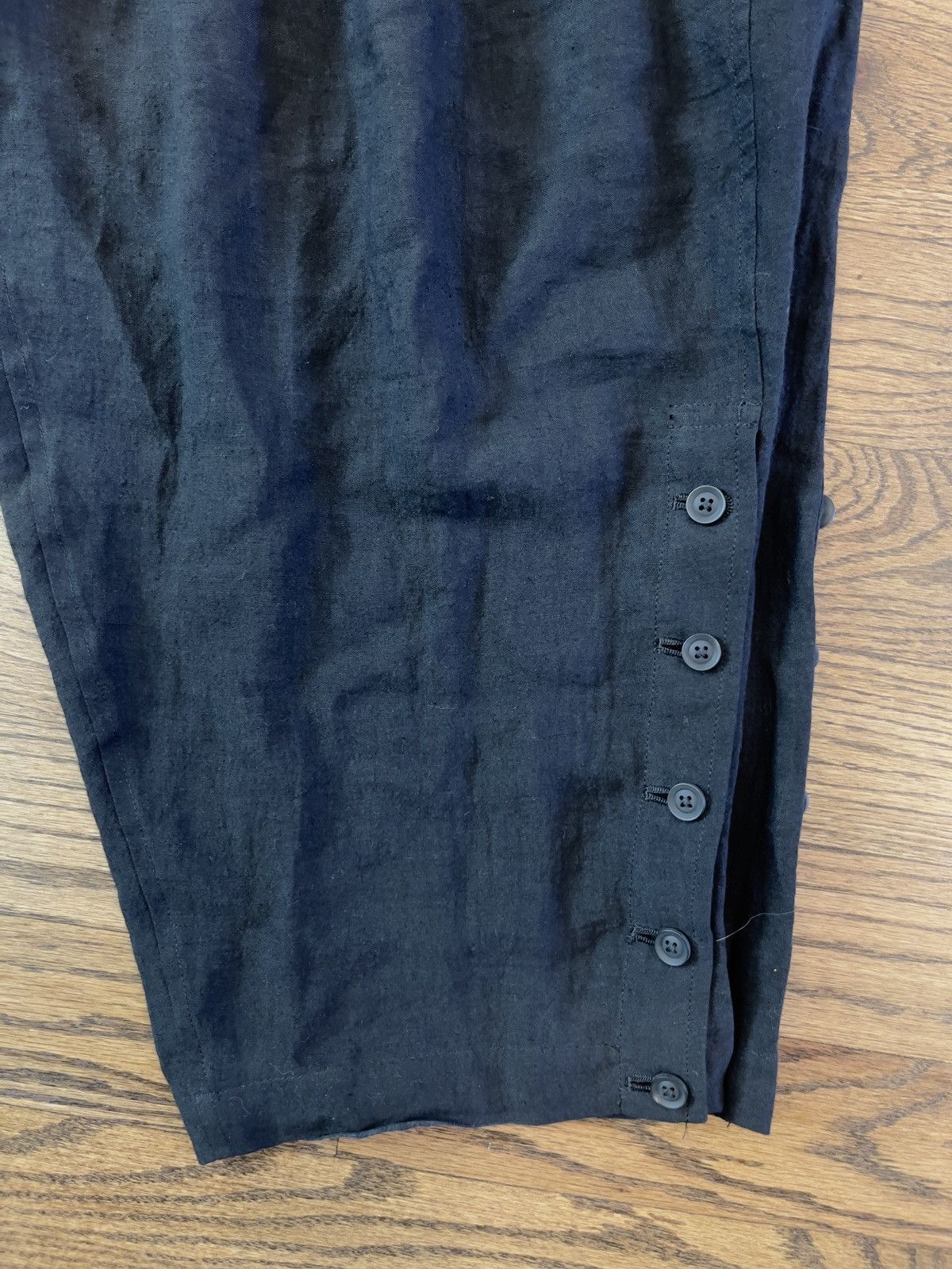Yohji Yamamoto Yohji Yamamoto SS21 Lace-Up Cropped Trousers HD-P47-303 Size US 36 / EU 52 - 6 Thumbnail