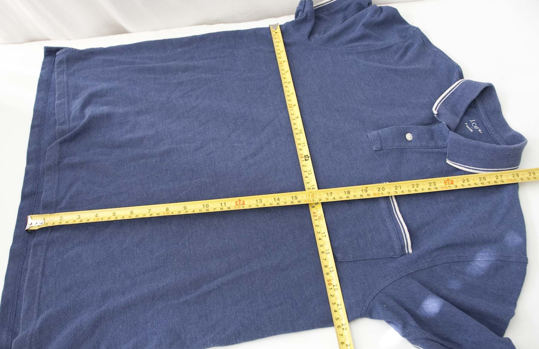 J.Crew J Crew Pique Polo Size XL Blue Pocket Size US L / EU 52-54 / 3 - 6 Thumbnail