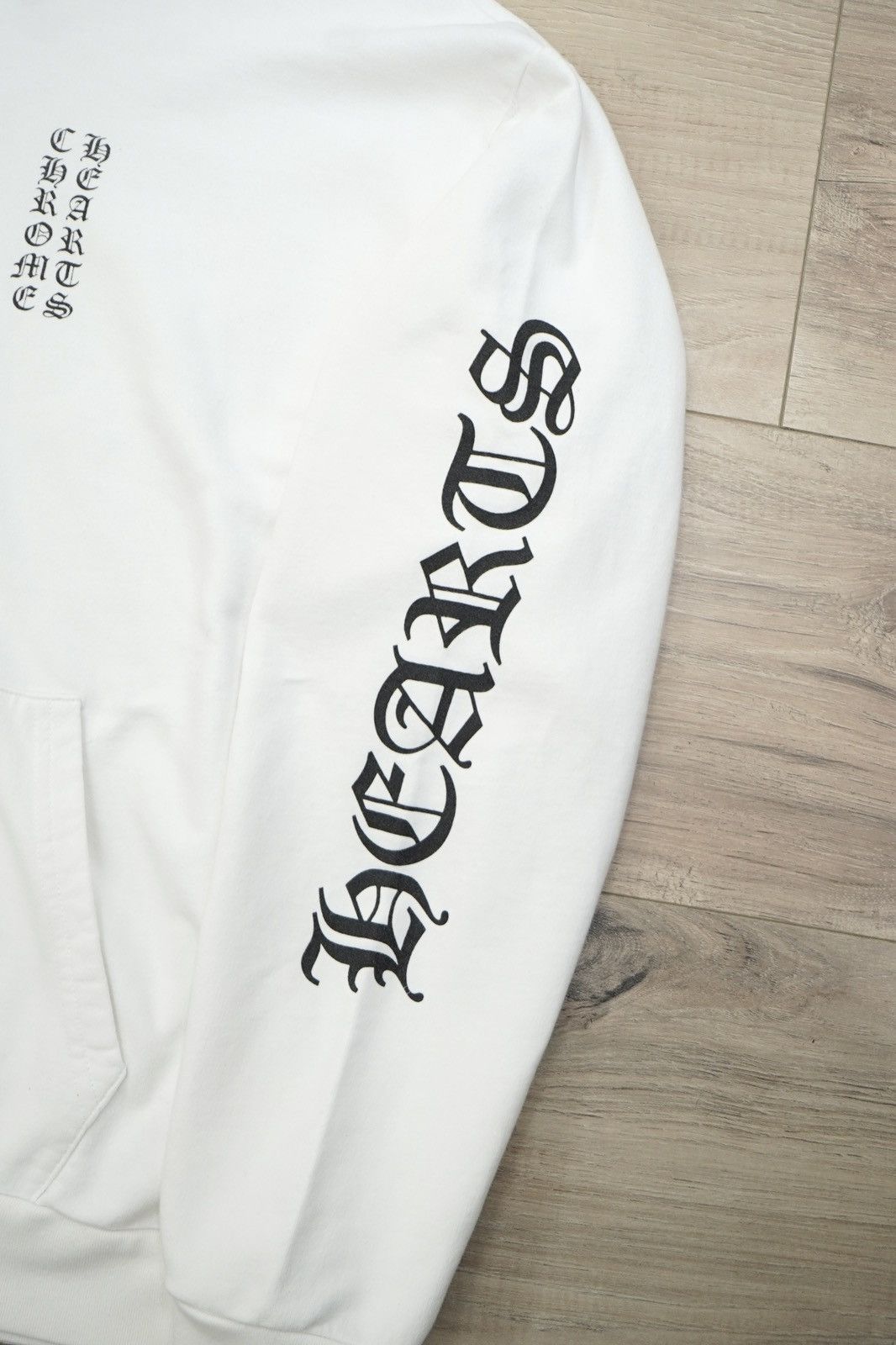 Chrome Hearts Chrome Hearts Vertical Logo White Hoodie Size US XL / EU 56 / 4 - 5 Thumbnail