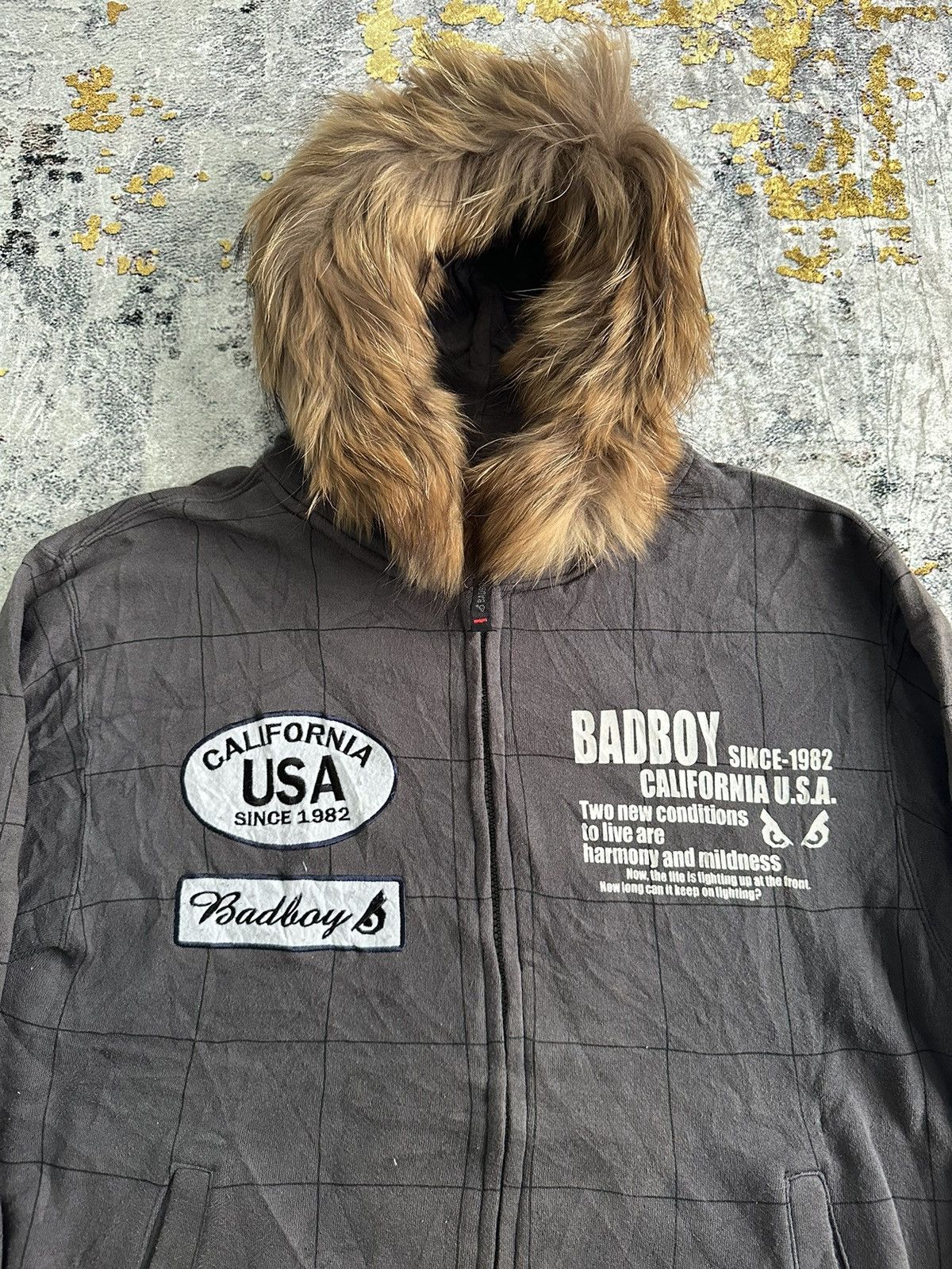 Hysteric Glamour CRAZY FADED BADBOY FUR ZIPHOODIE IFSIXWASNINE LGB STYLE Size US L / EU 52-54 / 3 - 2 Thumbnail