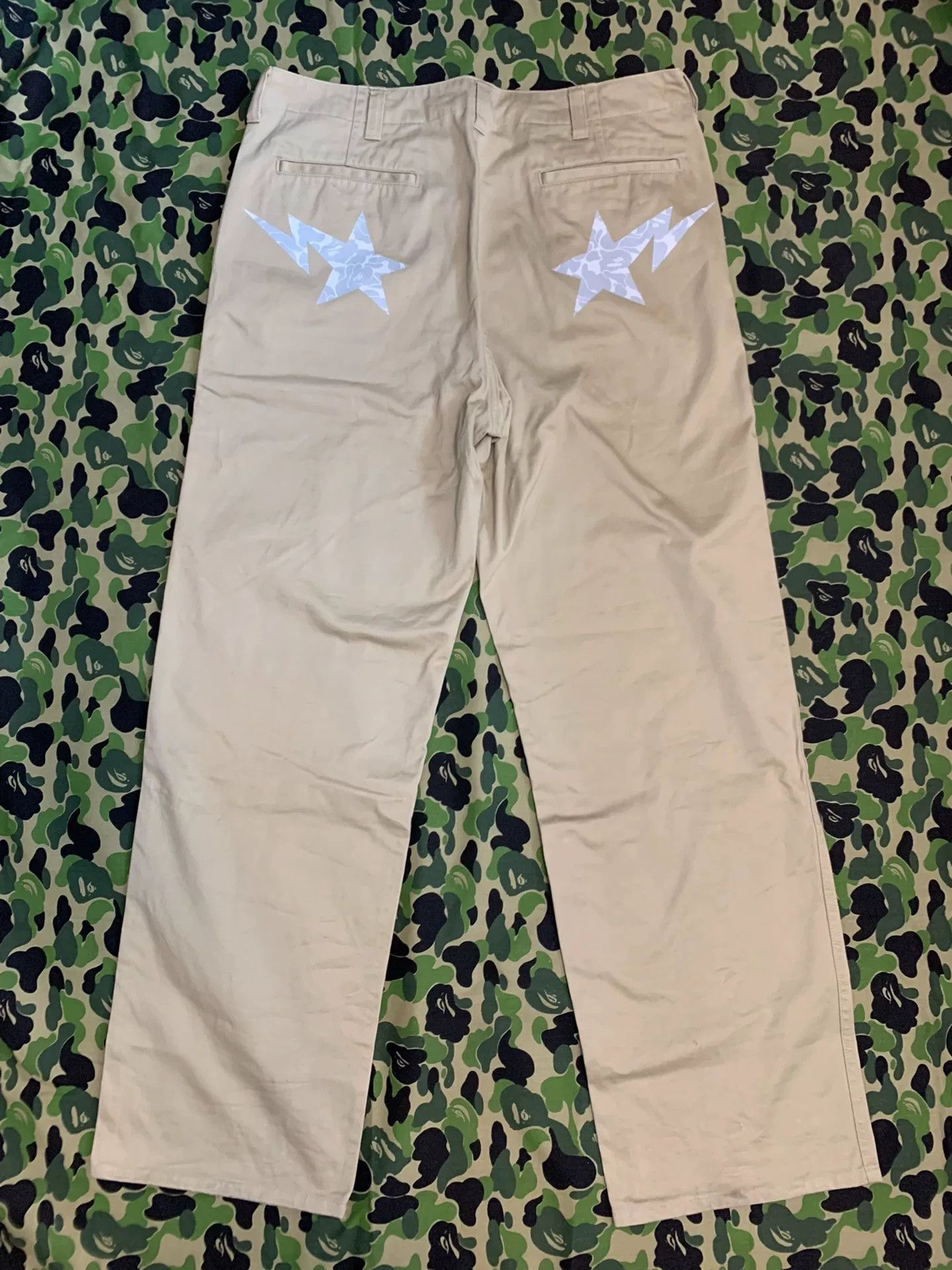 Bape Bape Limited Camo White Casual Pants L Men Size US 34 / EU 50 - 1 Thumbnail