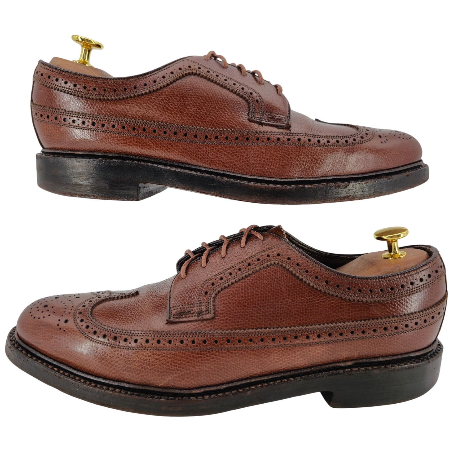 Florsheim Vintage Florsheim Royal Imperial Brown Leather Longwing Derb Size US 9 / EU 42 - 4 Thumbnail
