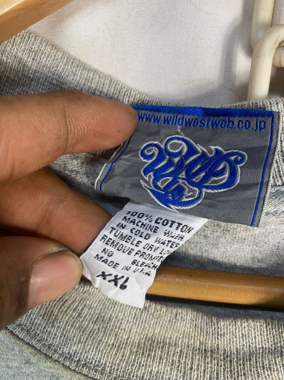 Vintage Wild west printed long sleeve tshirt made in usa Size US XXL / EU 58 / 5 - 6 Thumbnail