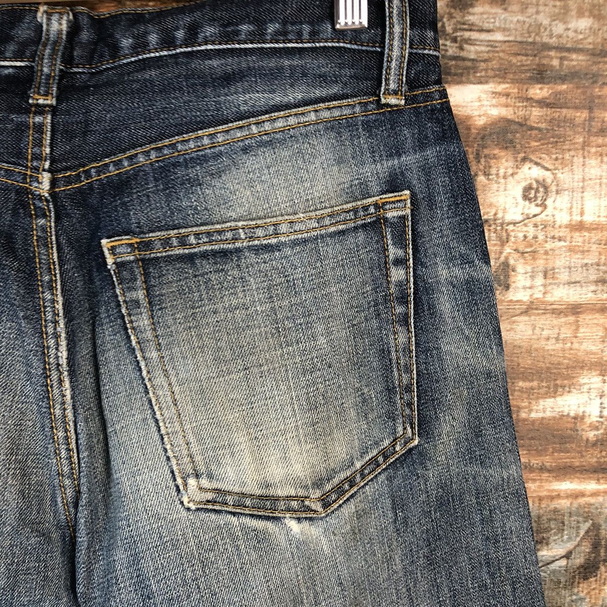 Japanese Brand Uniqlo Blue faded Distressed Denim Pants #A1396 Size US 30 / EU 46 - 19 Thumbnail