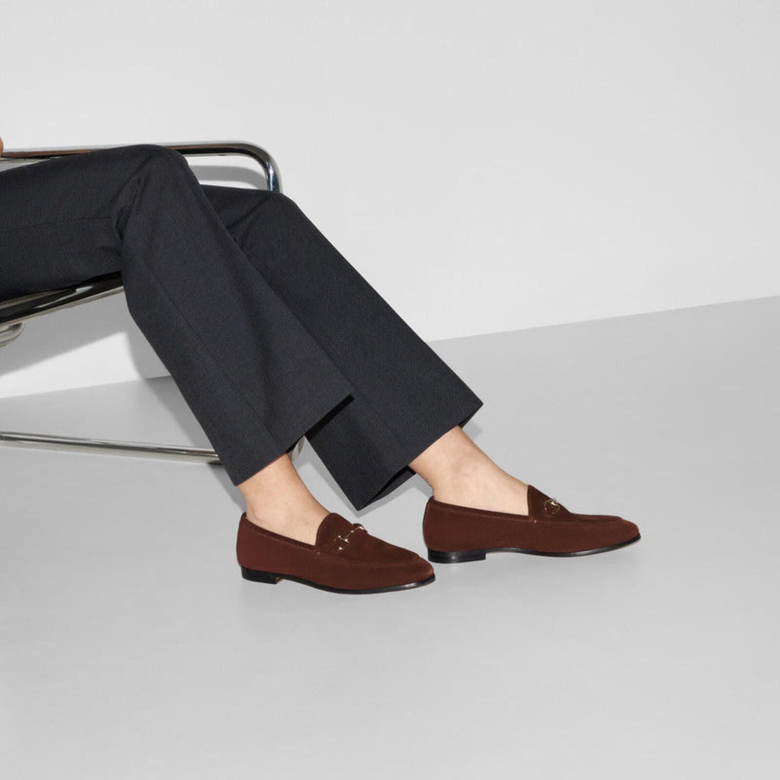 Gucci Gucci Jordan Suede Loafers Size ONE SIZE - 5 Thumbnail
