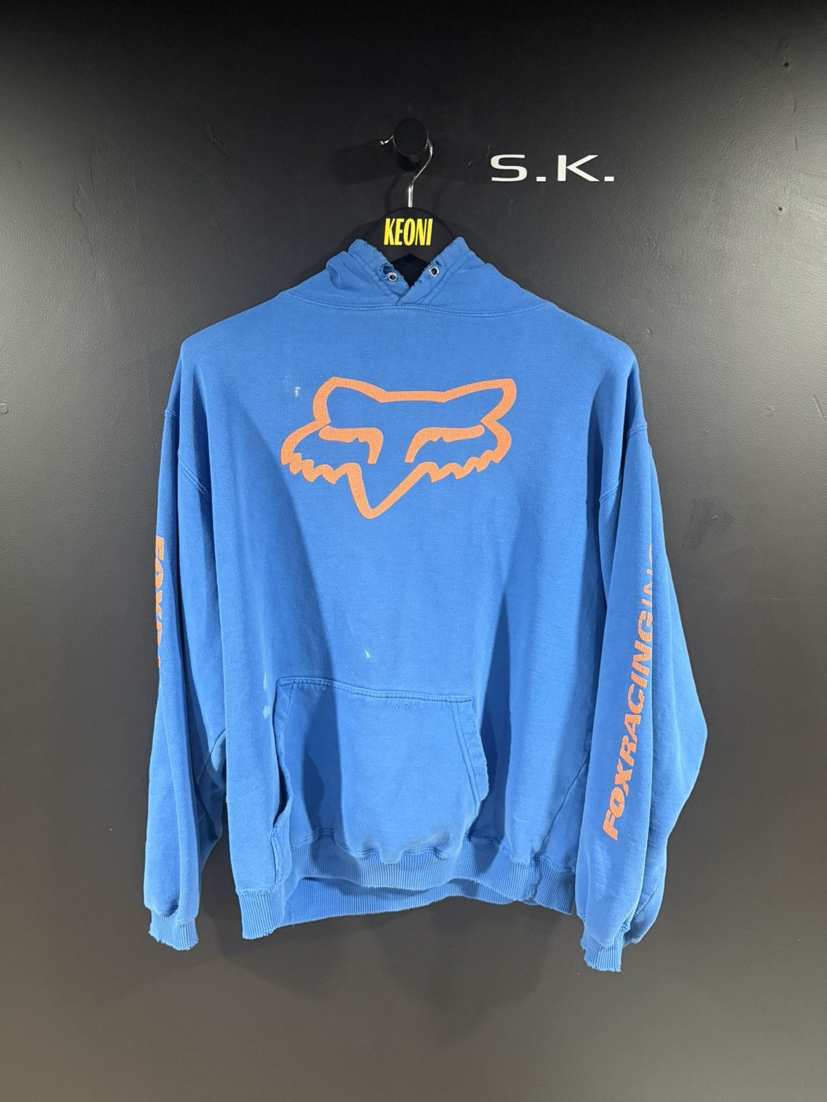 Vintage 2000s Y2K Vintage Fox Racing Faded Distress Grunge Hoodie L Size US L / EU 52-54 / 3 - 1 Thumbnail