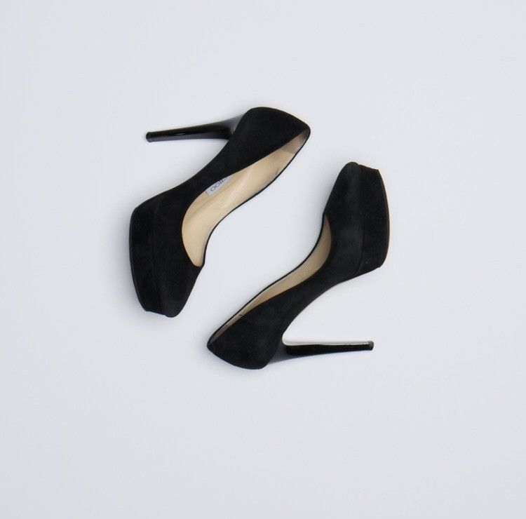 Jimmy Choo Jimmy Choo Sue Black Heel Size US 8 / IT 38 - 4 Thumbnail